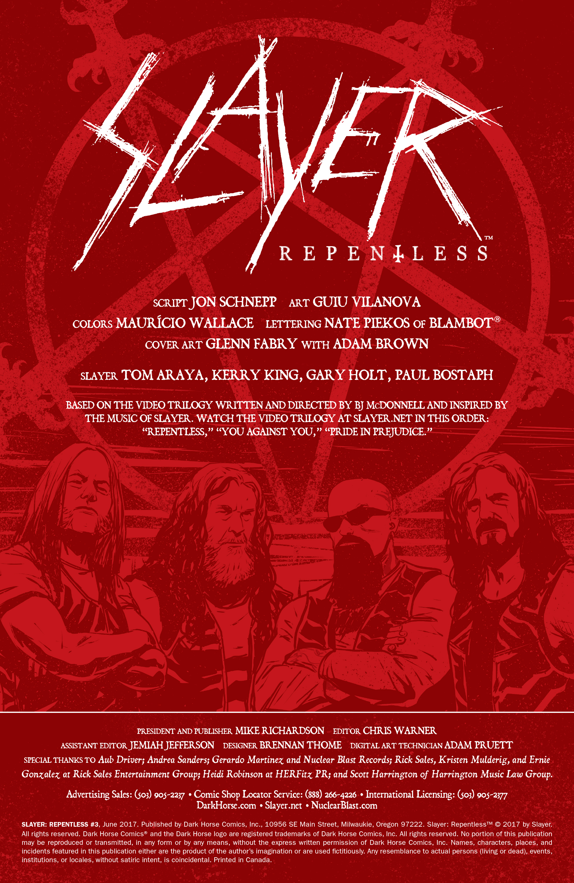 Read online Slayer: Repentless comic -  Issue #3 - 2