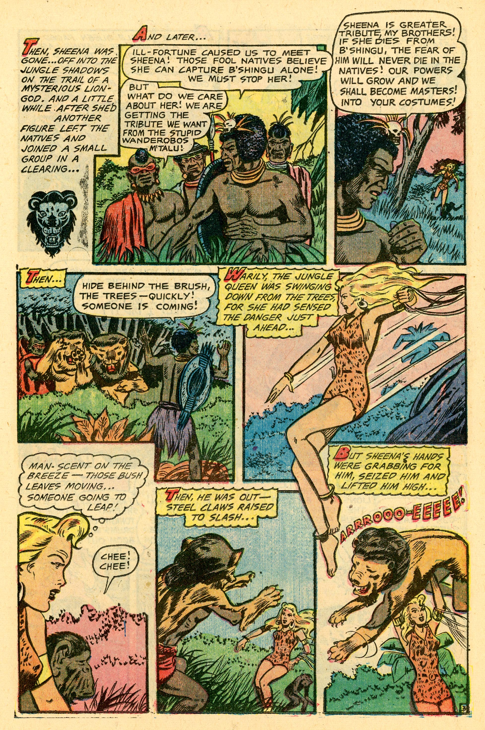 Read online Sheena, Queen of the Jungle (1942) comic -  Issue #17 - 15