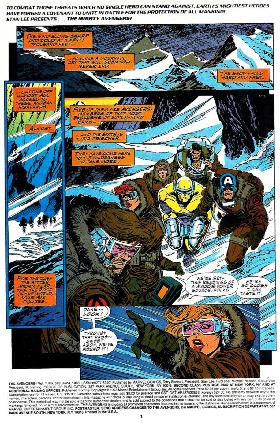 Read online The Avengers (1963) comic -  Issue #363 - 2