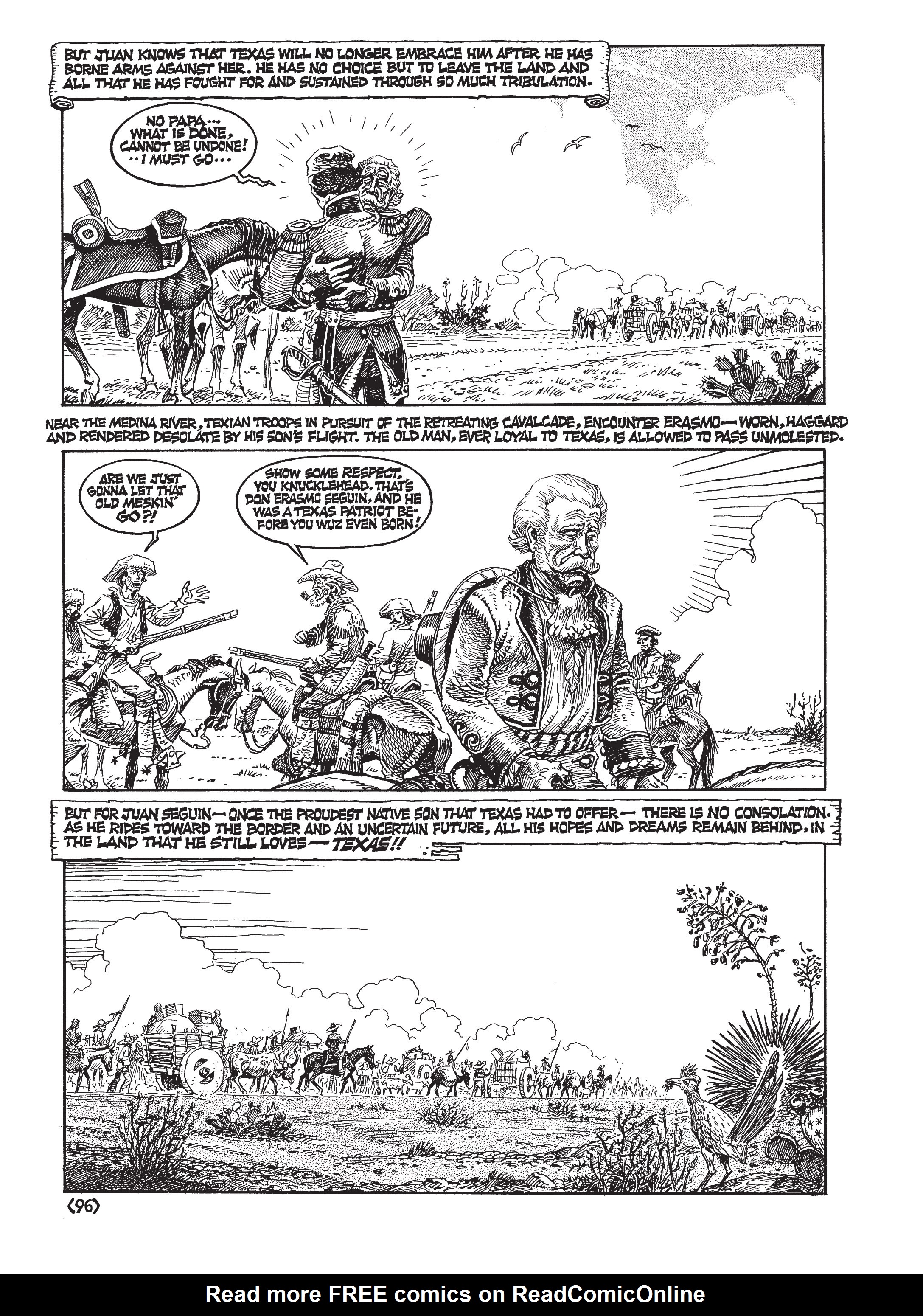Read online Jack Jackson's American History: Los Tejanos and Lost Cause comic -  Issue # TPB (Part 1) - 99