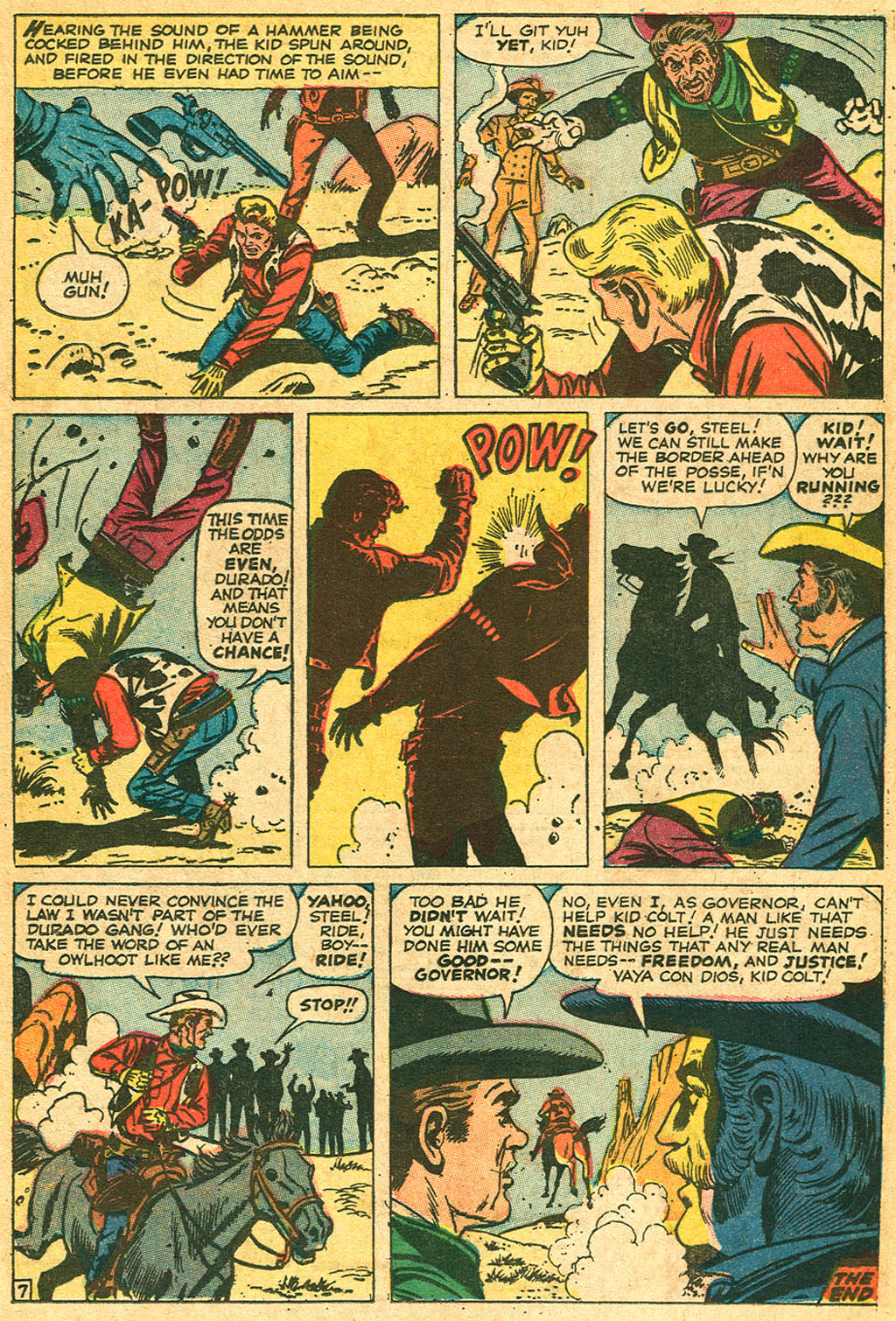 Read online Kid Colt Outlaw comic -  Issue #132 - 55