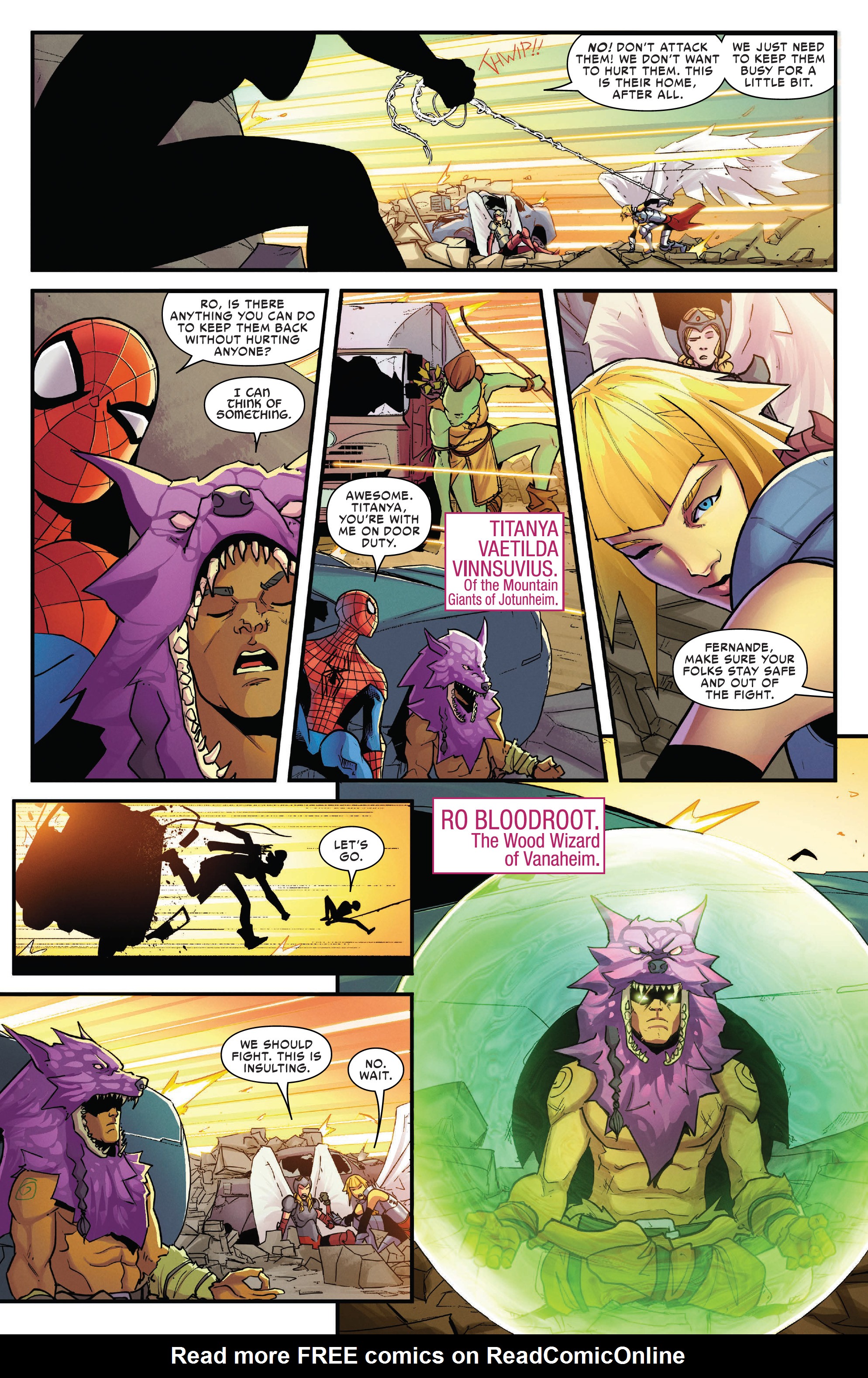 Read online War of the Realms: Spider-Man & the League of Realms comic -  Issue # _TPB - 34