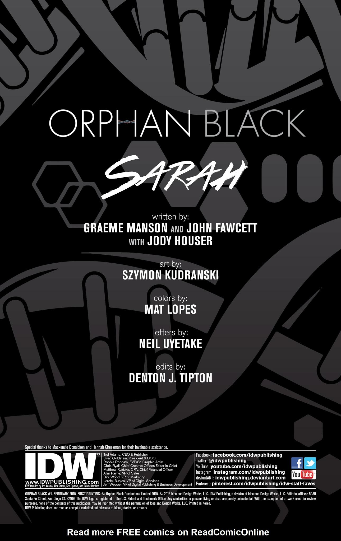 Read online Orphan Black: Crazy Science comic -  Issue #1 - 24