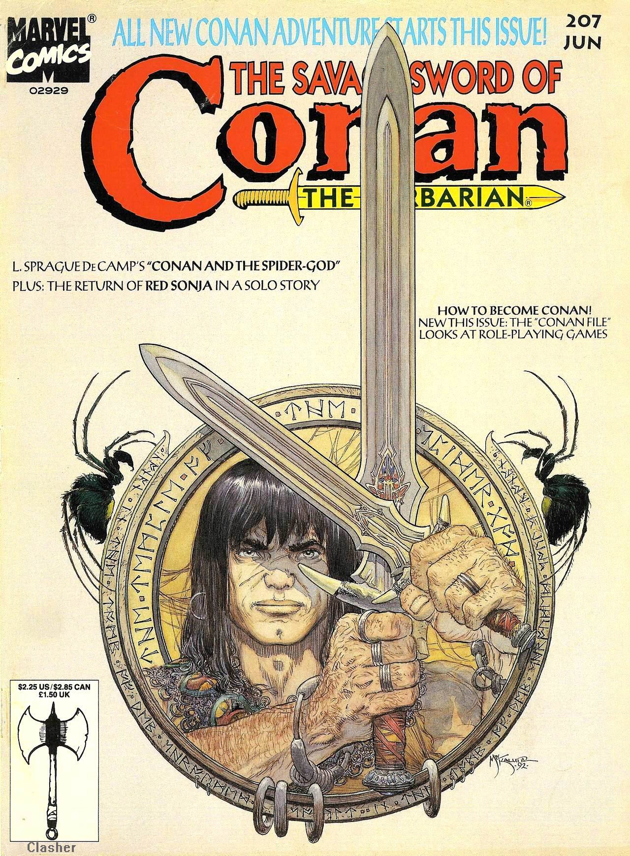 Read online The Savage Sword Of Conan comic -  Issue #207 - 1