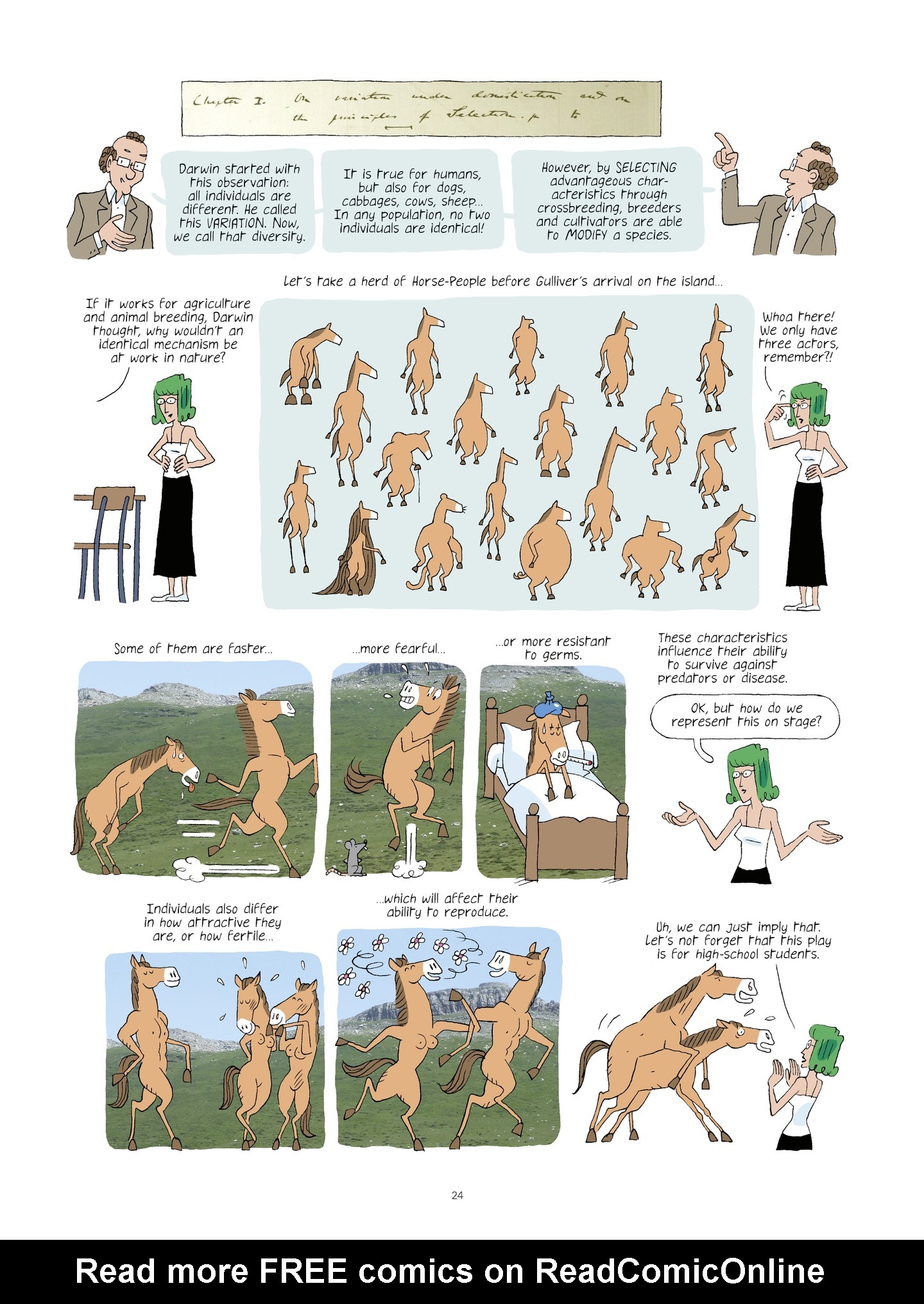 Read online Evolution, Darwin, God, and the Horse-People comic -  Issue # TPB - 23