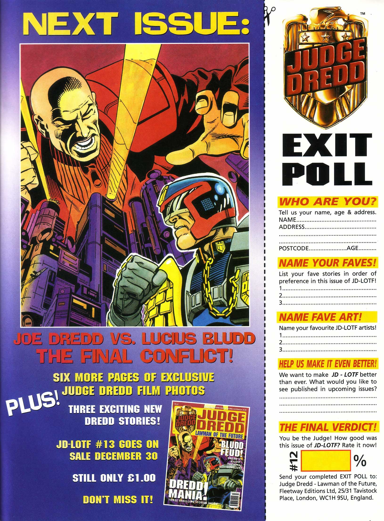 Read online Judge Dredd Lawman of the Future comic -  Issue #12 - 33