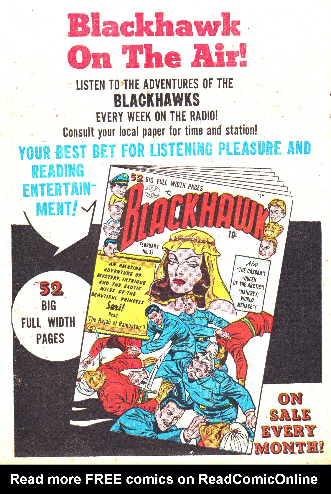 Read online Blackhawk (1957) comic -  Issue #37 - 50