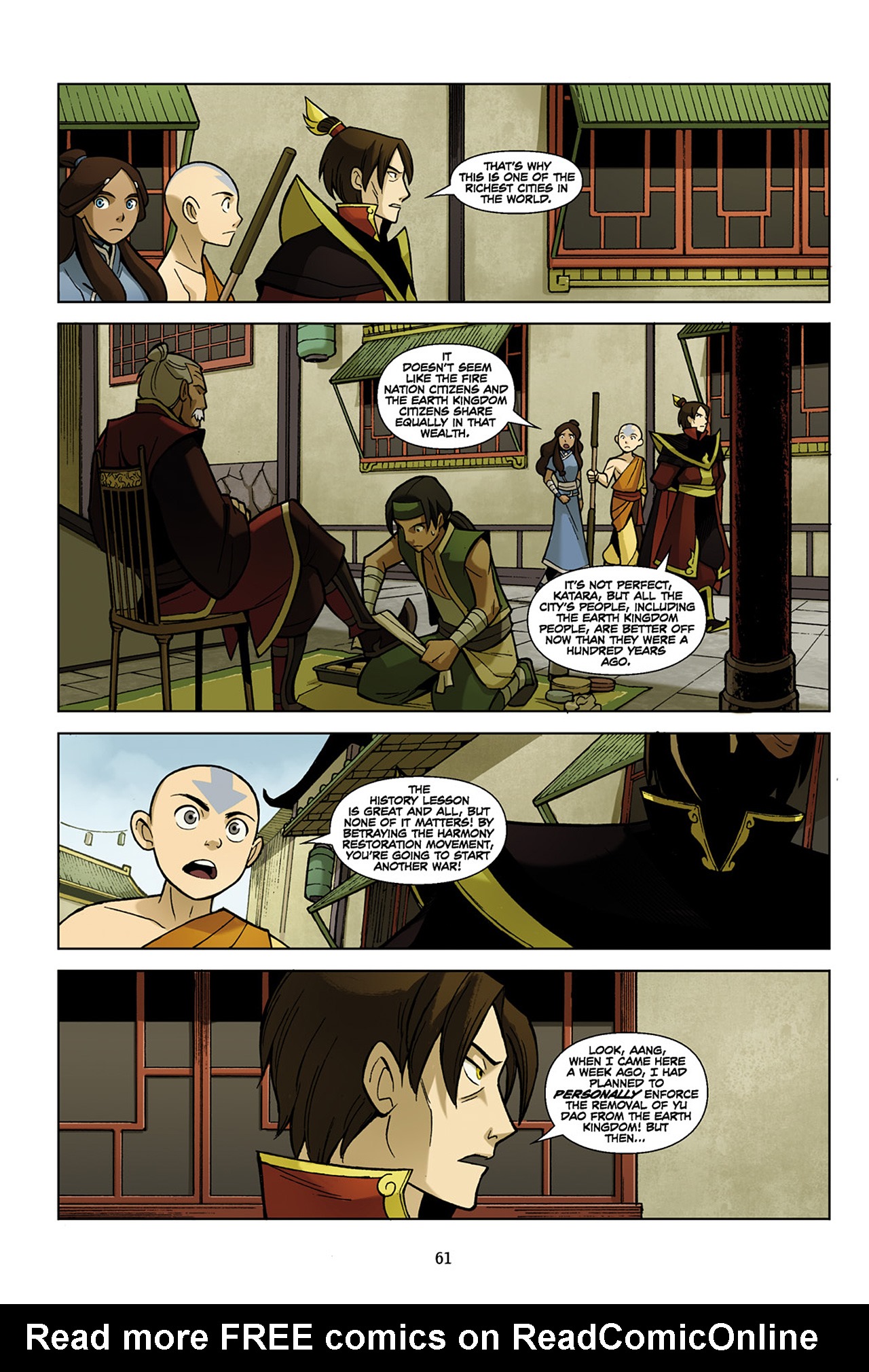Read online Nickelodeon Avatar: The Last Airbender - The Promise comic -  Issue # Part 1 - 62