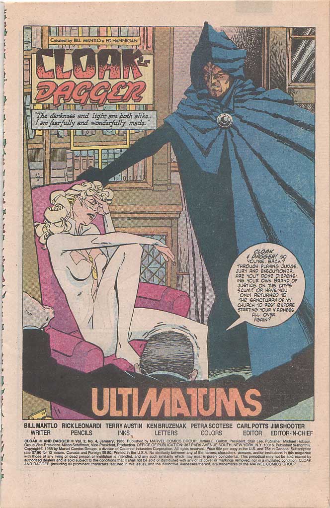 Read online Cloak and Dagger (1985) comic -  Issue #4 - 2