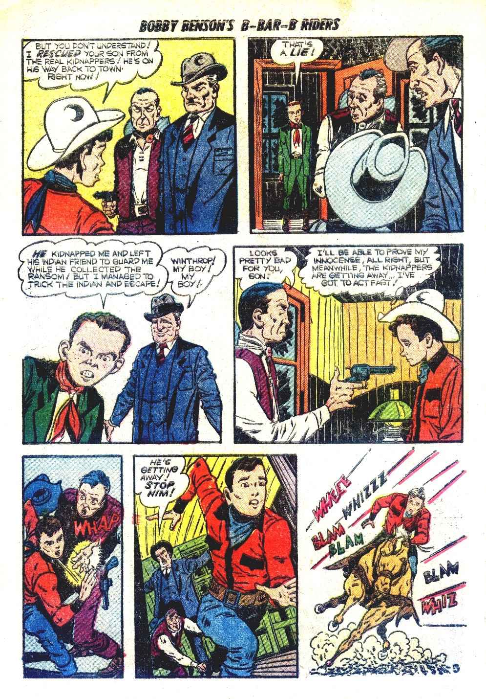 Read online Bobby Benson's B-Bar-B Riders comic -  Issue #14 - 24