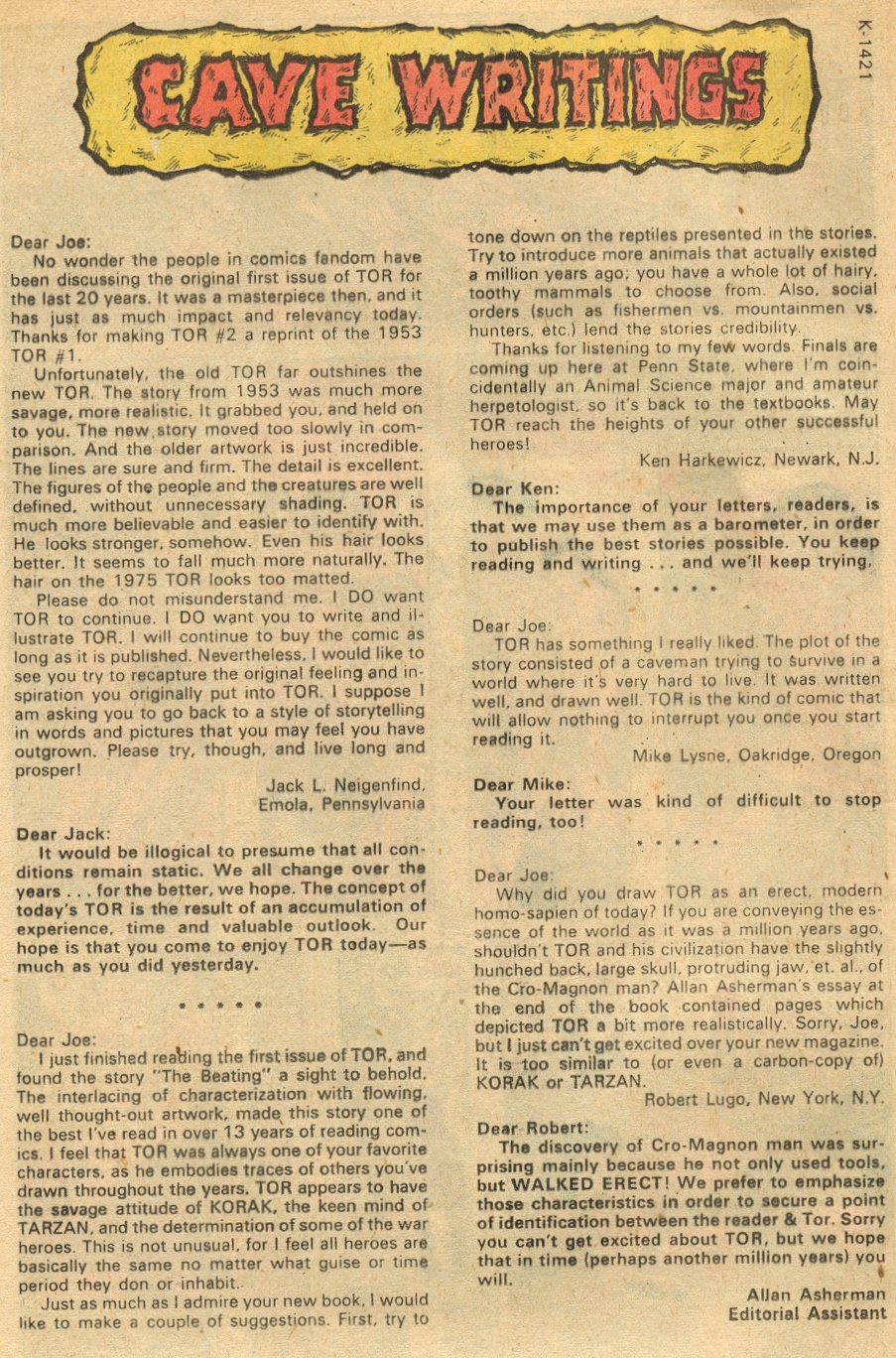 Read online Tor (1975) comic -  Issue #5 - 8