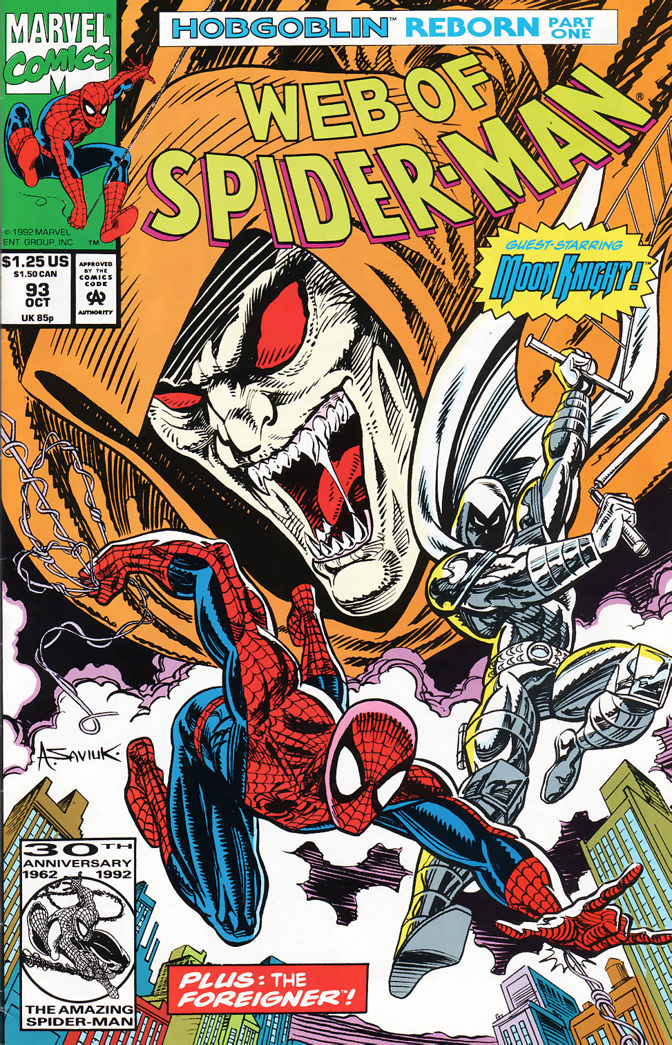 Read online Web of Spider-Man (1985) comic -  Issue #93 - 1