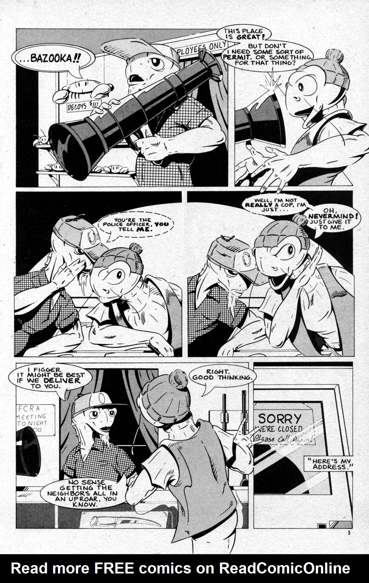 Read online The Fish Police comic -  Issue #7 - 7