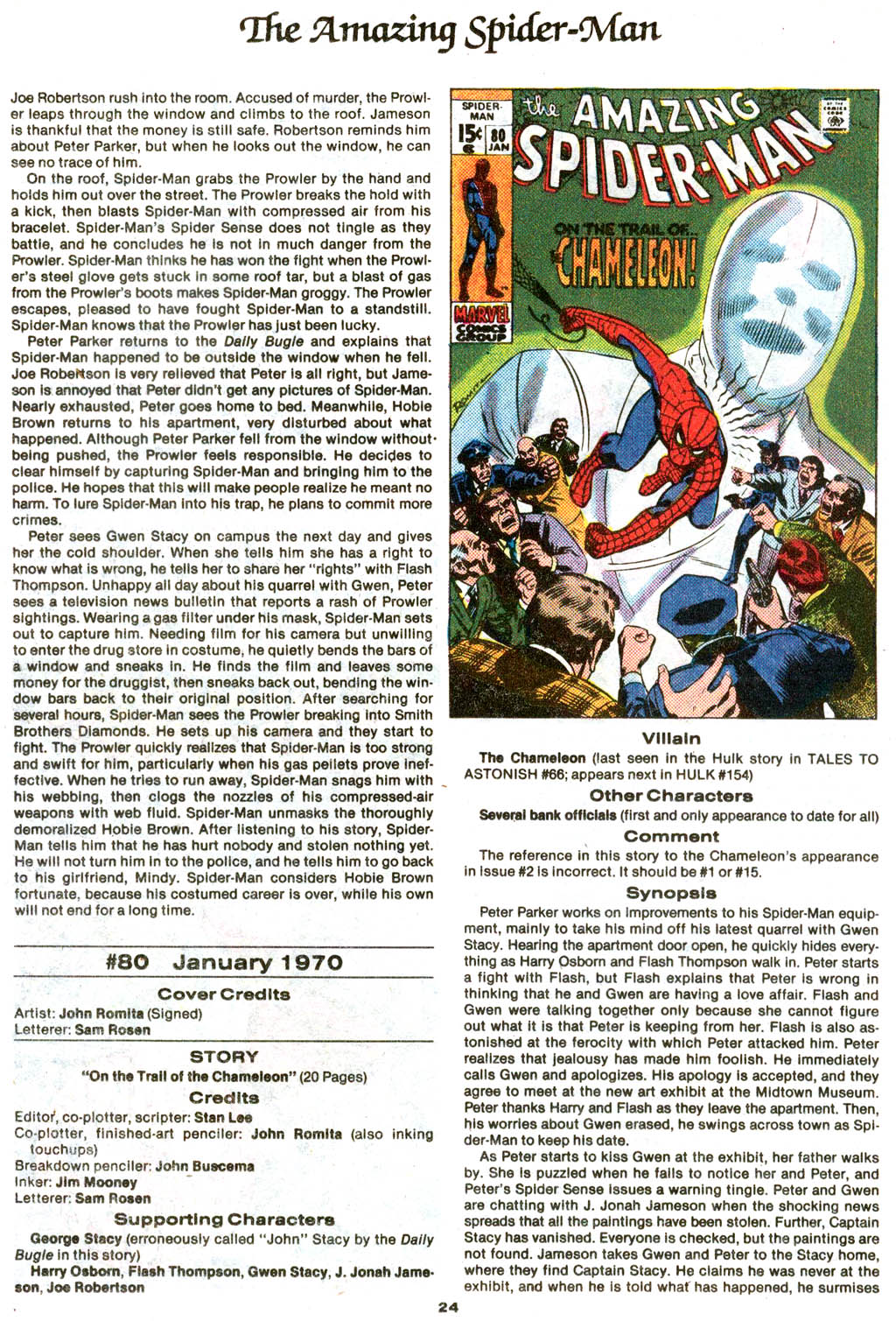 Read online The Official Marvel Index to The Amazing Spider-Man comic -  Issue #3 - 26
