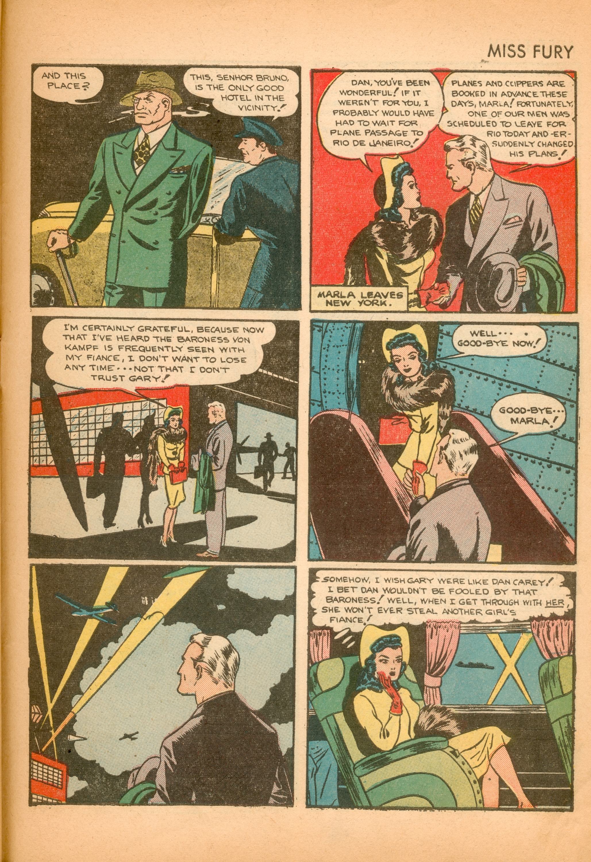 Read online Miss Fury (1942) comic -  Issue #2 - 42
