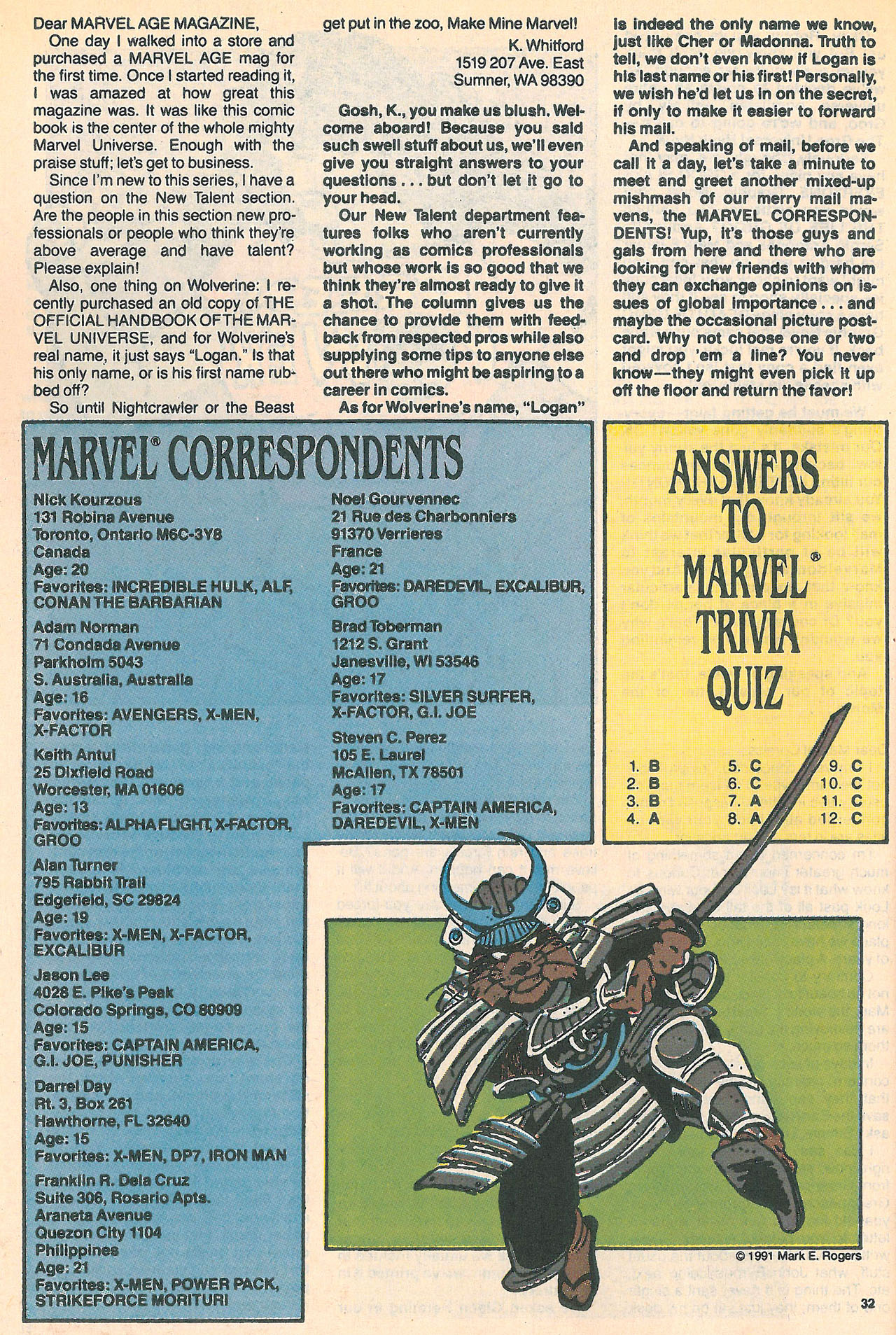 Read online Marvel Age comic -  Issue #98 - 33