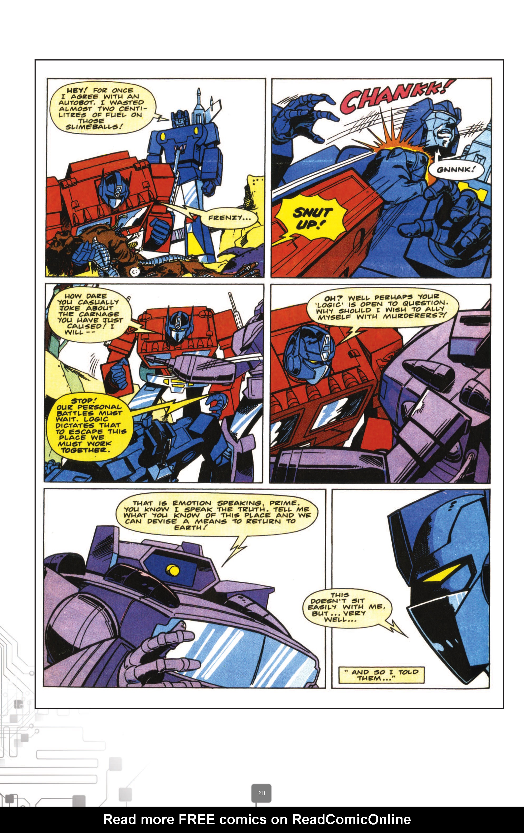 Read online The Transformers Classics UK comic -  Issue # TPB 3 - 211