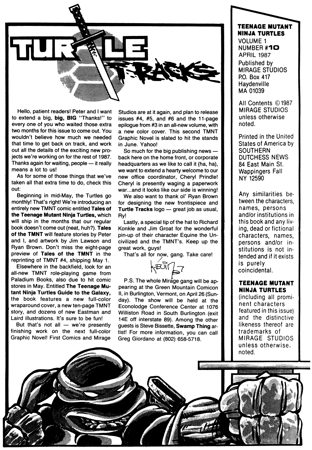 Read online Teenage Mutant Ninja Turtles (1984) comic -  Issue #10 - 2