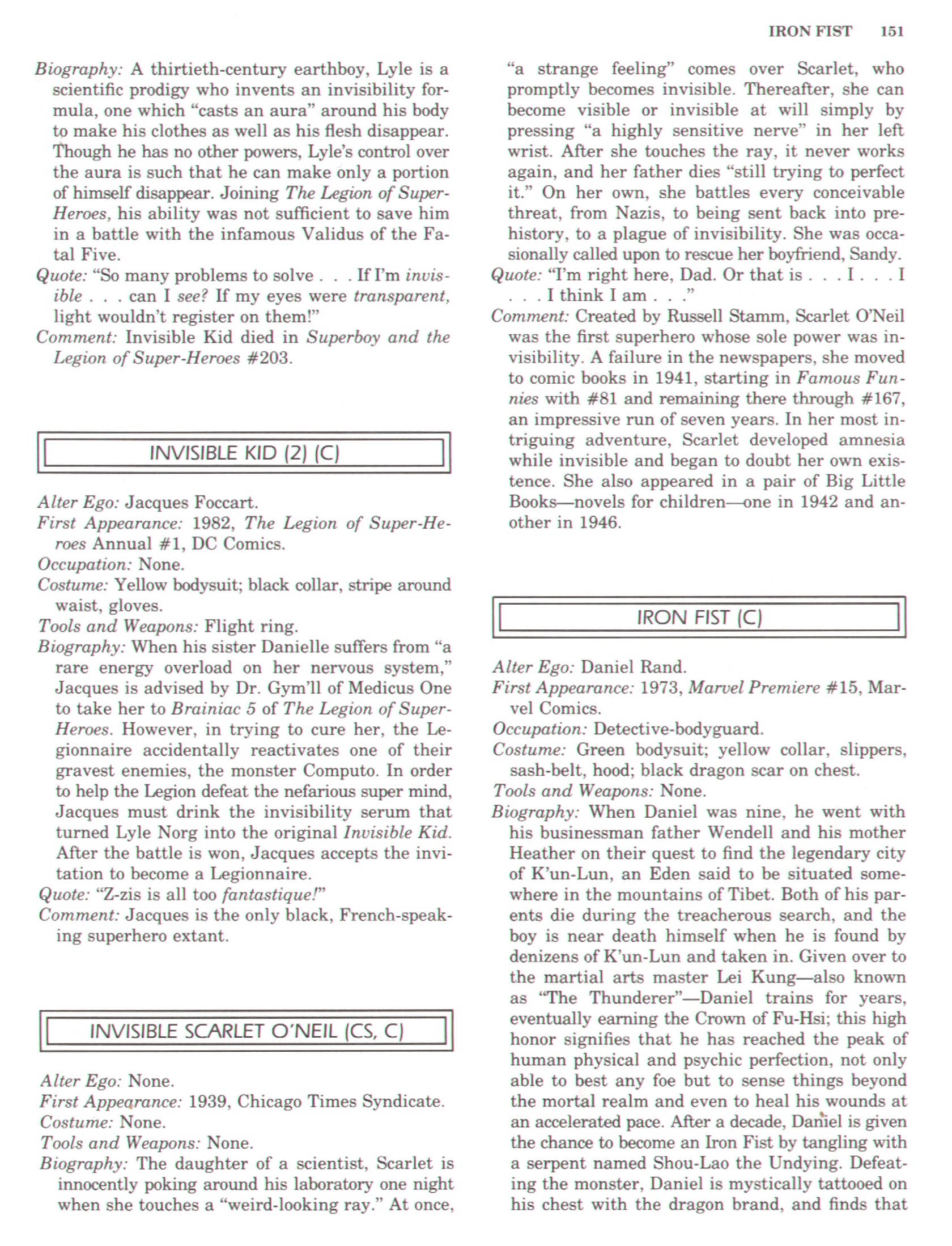 Read online The Encyclopedia of Superheroes comic -  Issue # TPB (Part 2) - 70