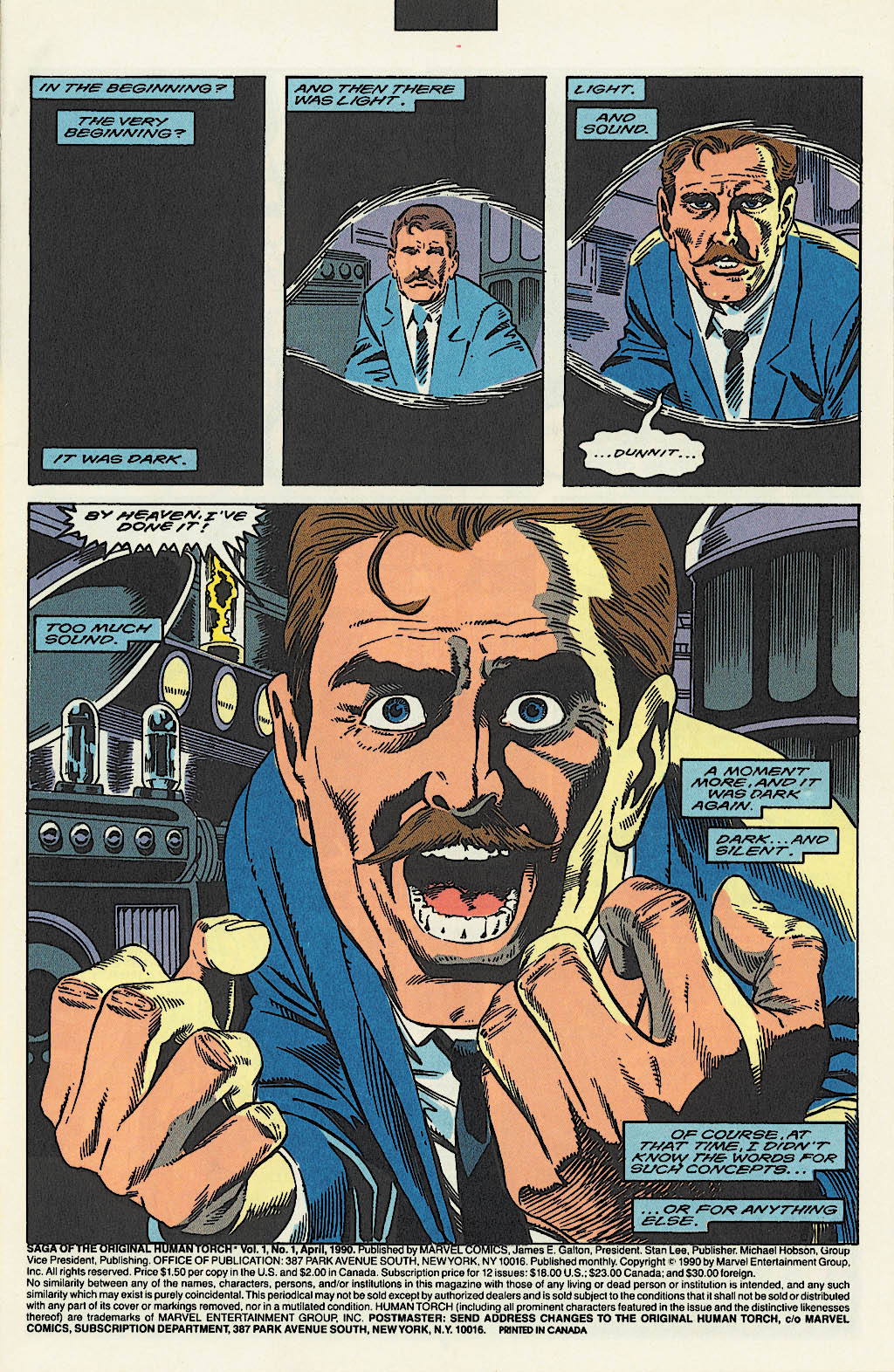 Read online The Saga of the Original Human Torch comic -  Issue #1 - 2
