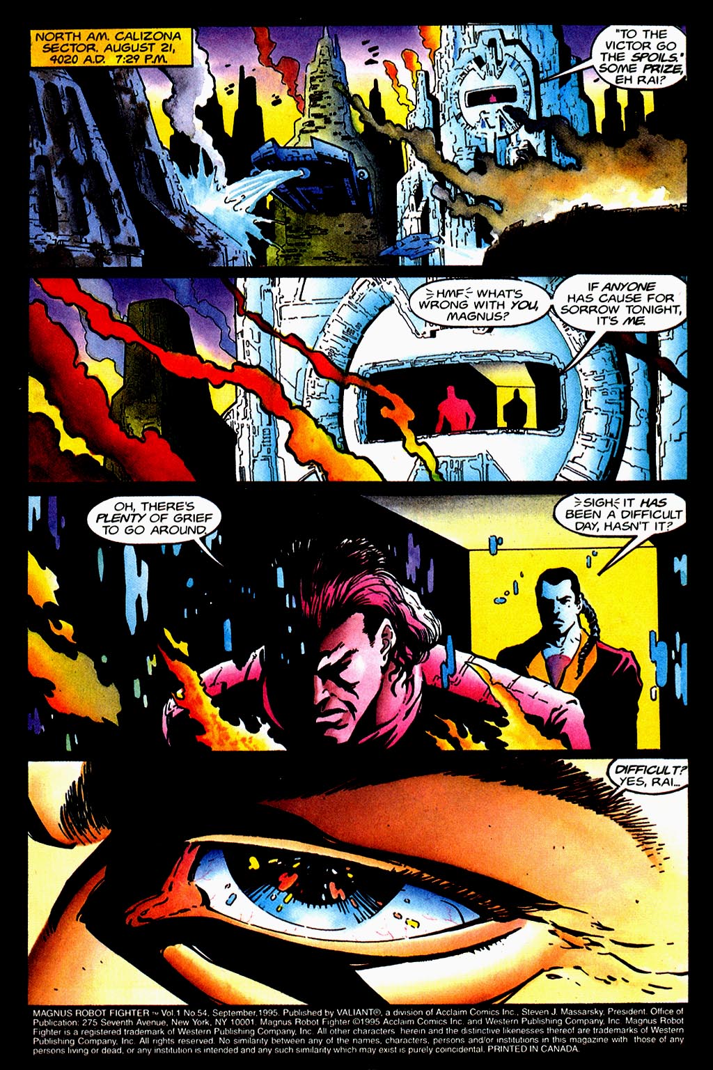 Read online Magnus Robot Fighter (1991) comic -  Issue #54 - 2