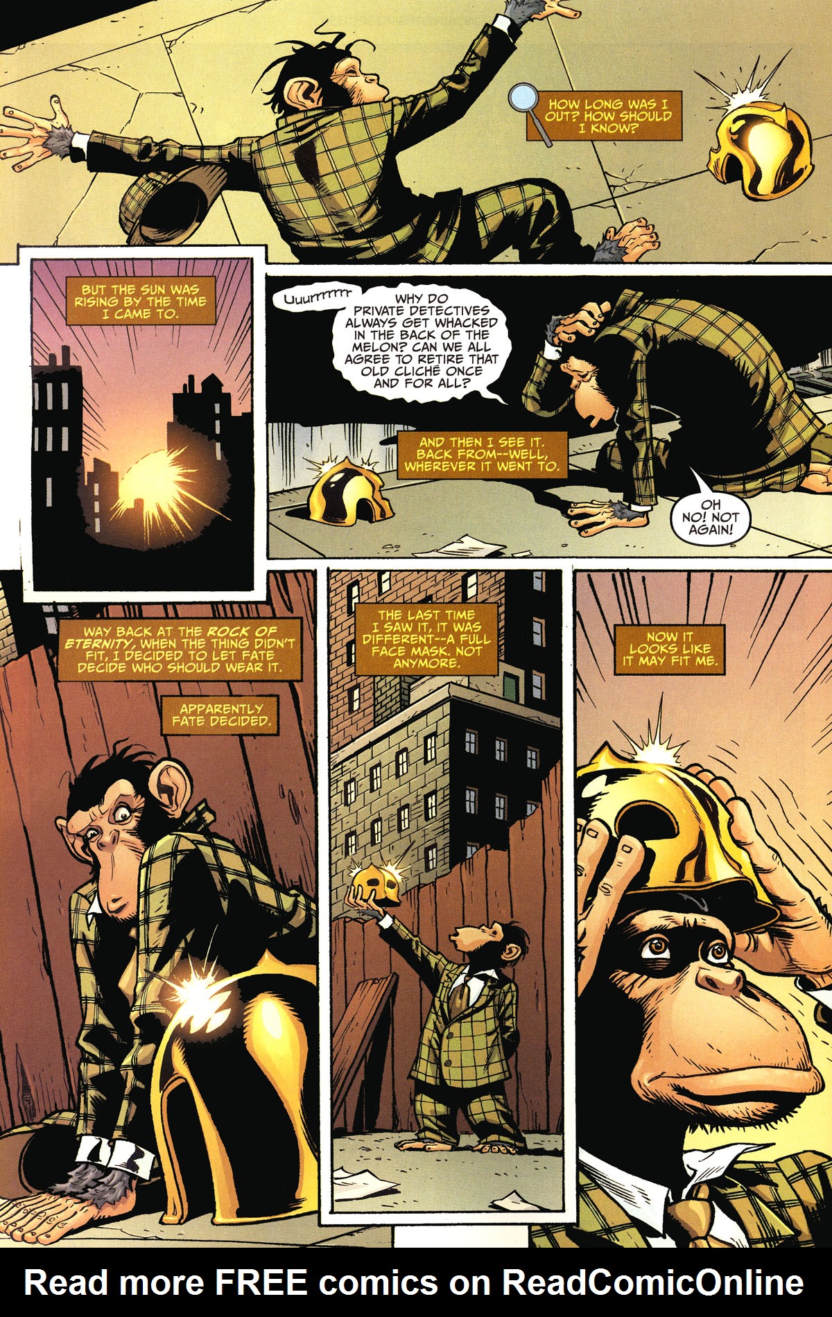 Read online The Helmet of Fate: Detective Chimp comic -  Issue # Full - 12