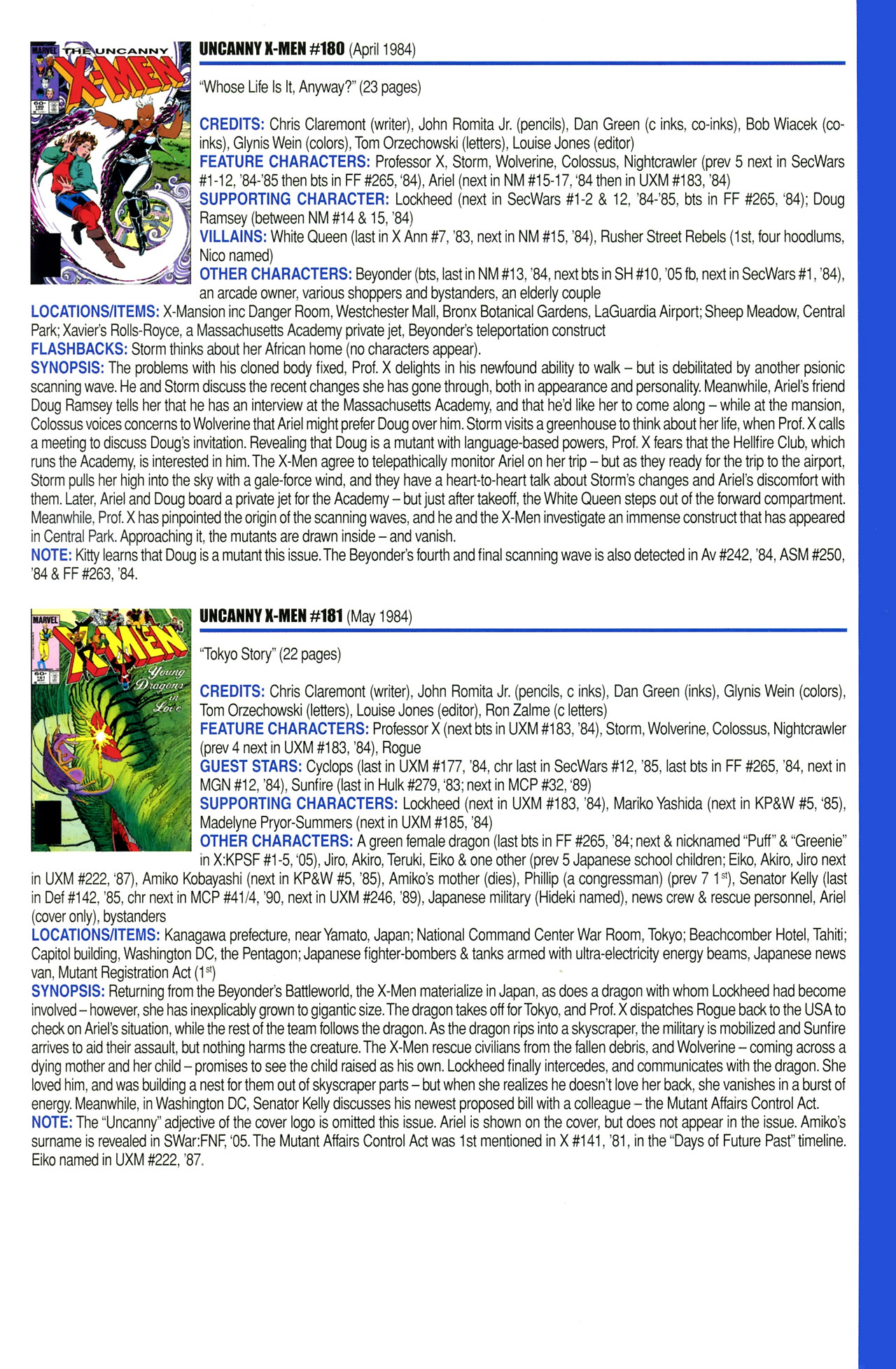 Read online Official Index to the Marvel Universe comic -  Issue #4 - 61