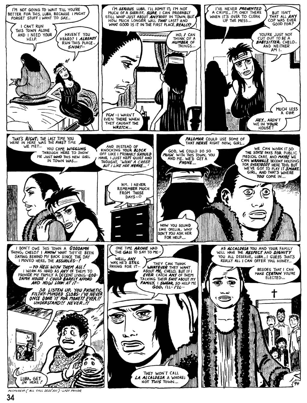 Read online Love and Rockets (1982) comic -  Issue #26 - 36