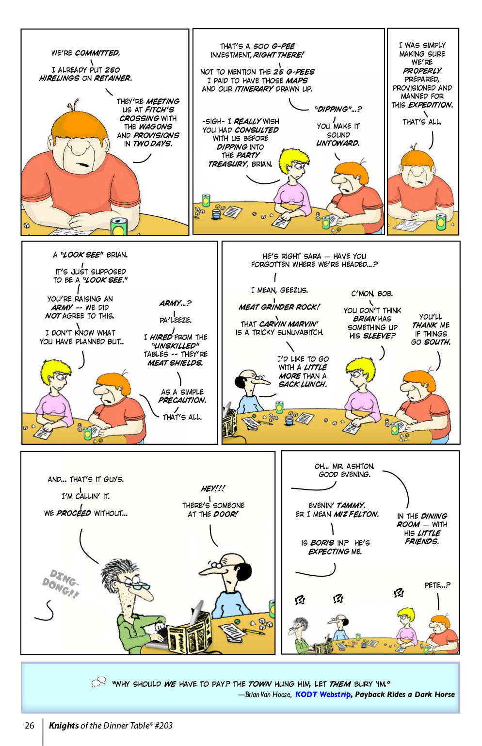 Read online Knights of the Dinner Table comic -  Issue #203 - 28