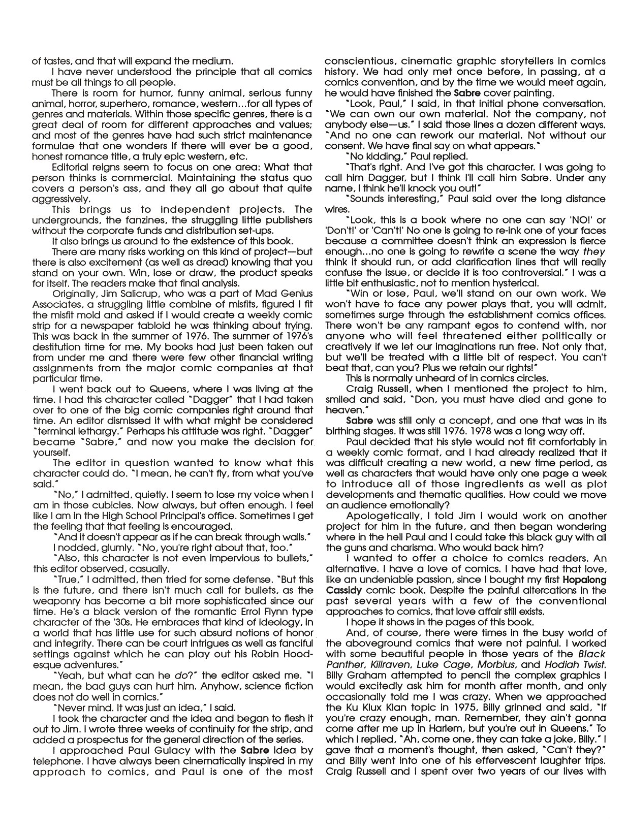 Read online Sabre (1998) comic -  Issue # Full - 45