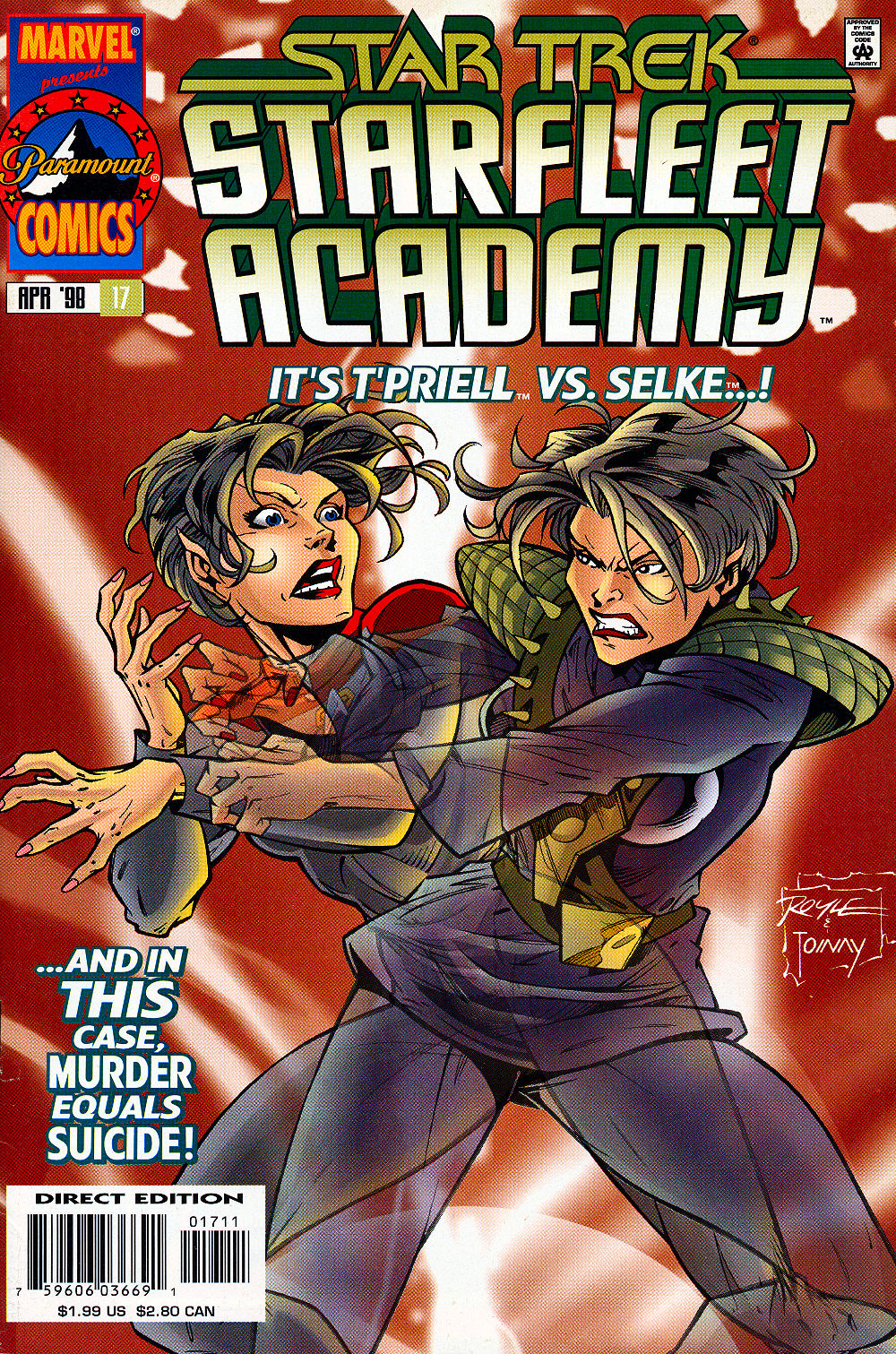 Read online Star Trek: Starfleet Academy (1996) comic -  Issue #17 - 1