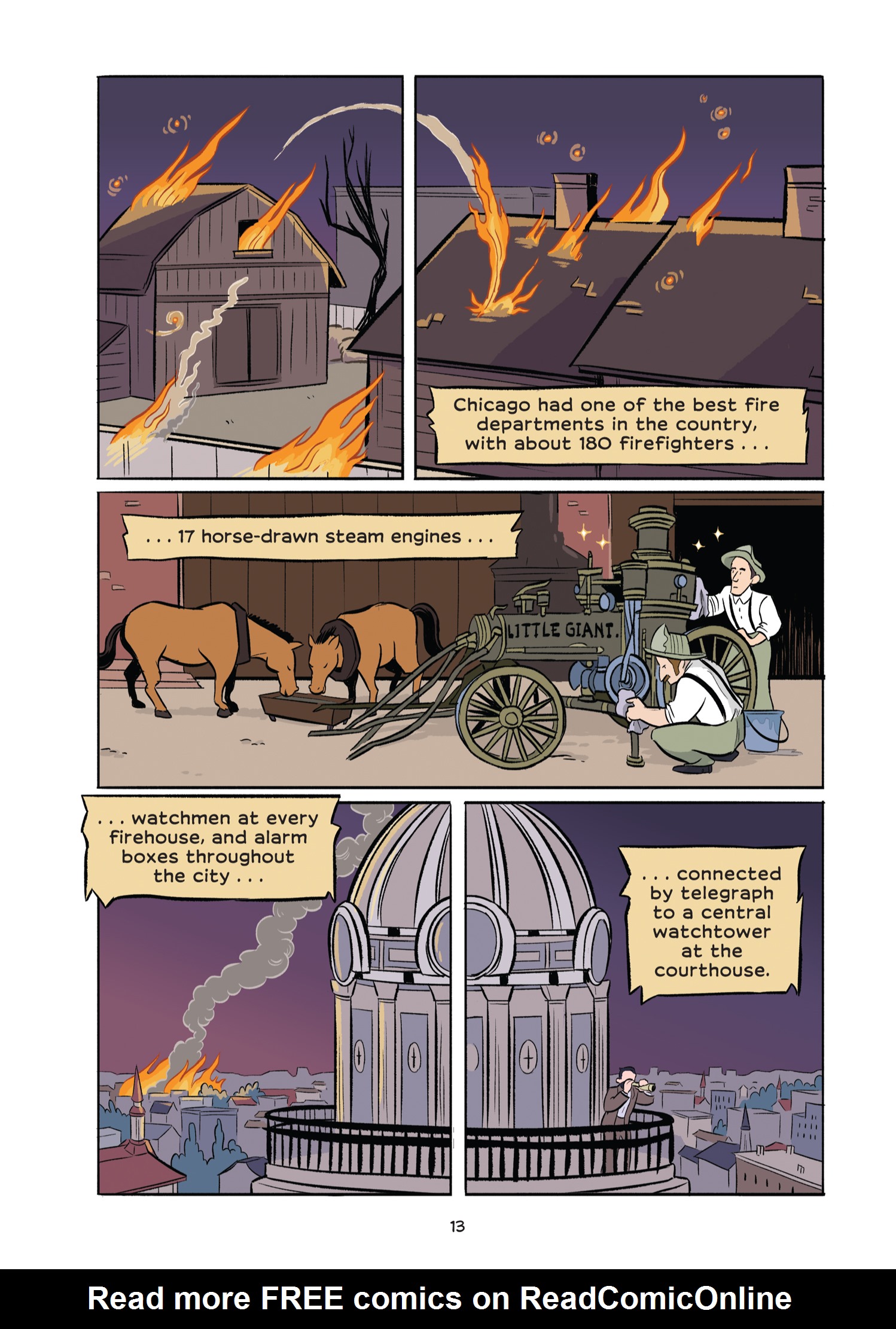 Read online History Comics comic -  Issue # The Great Chicago Fire: Rising From the Ashes - 22
