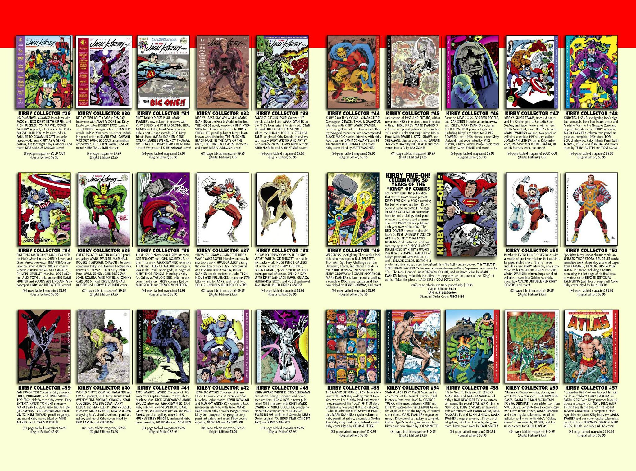 Read online The Jack Kirby Collector comic -  Issue #56 - 74