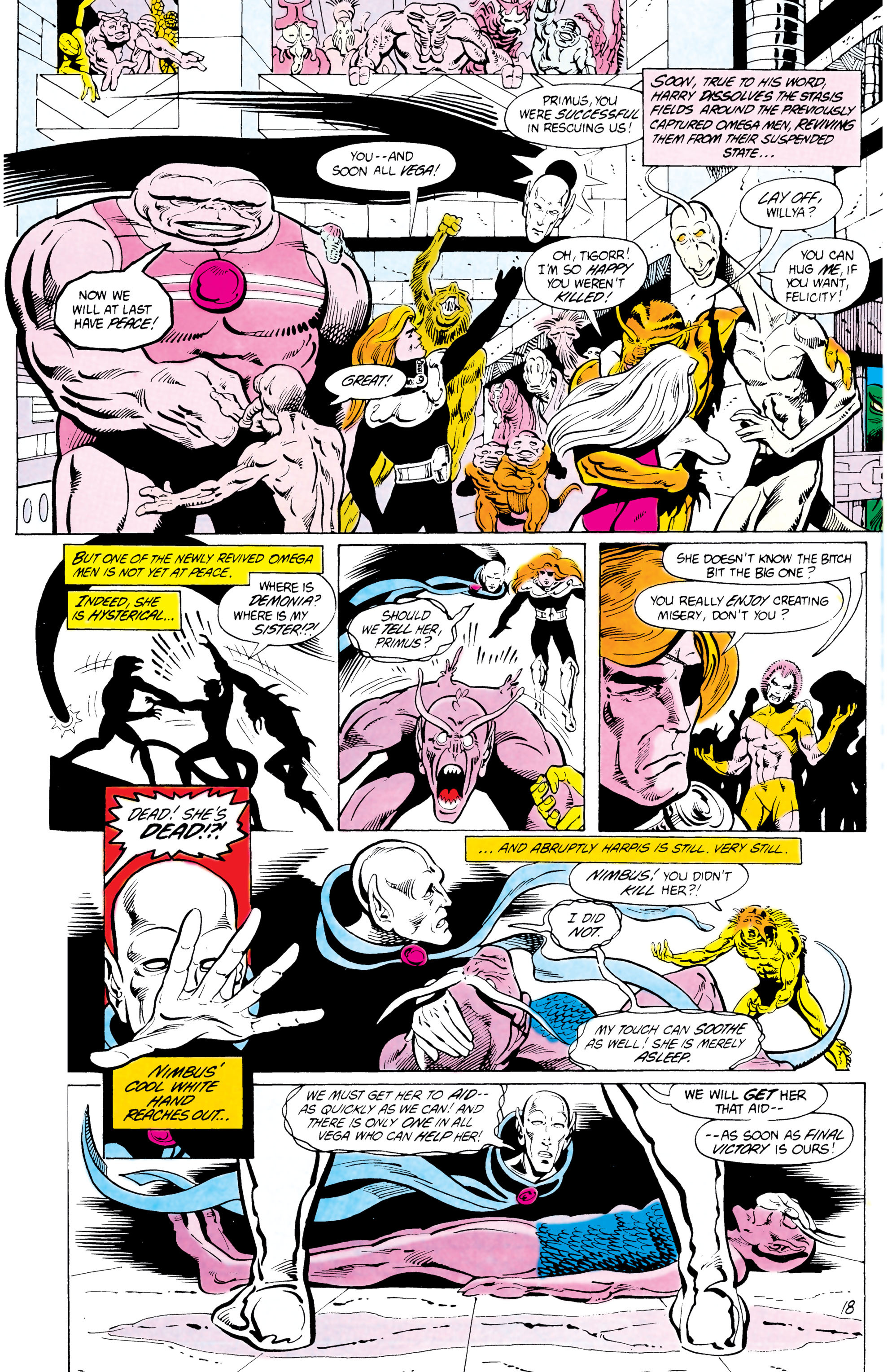 Read online The Omega Men (1983) comic -  Issue #10 - 19