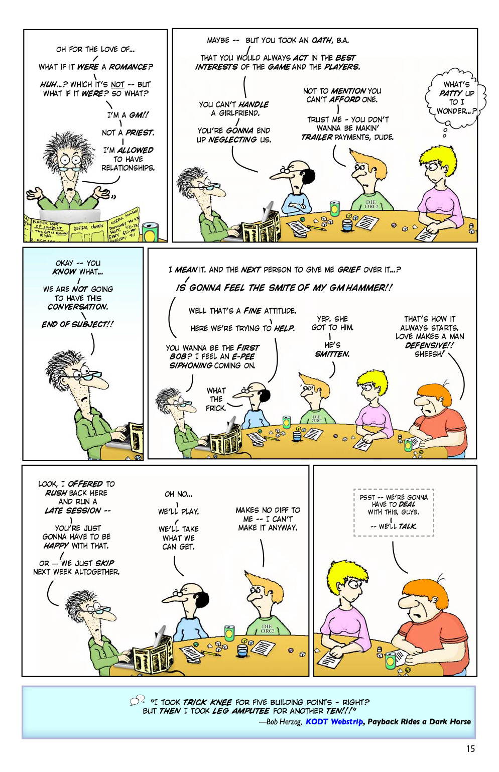 Read online Knights of the Dinner Table comic -  Issue #202 - 17