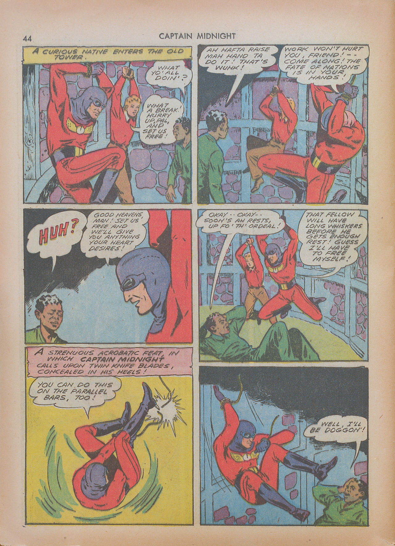 Read online Captain Midnight (1942) comic -  Issue #7 - 44
