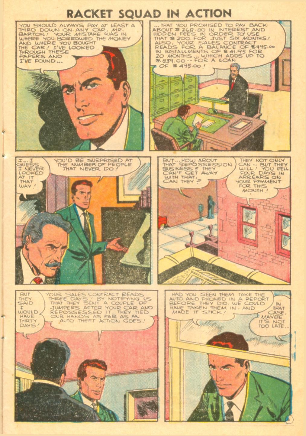 Read online Racket Squad in Action comic -  Issue #21 - 7