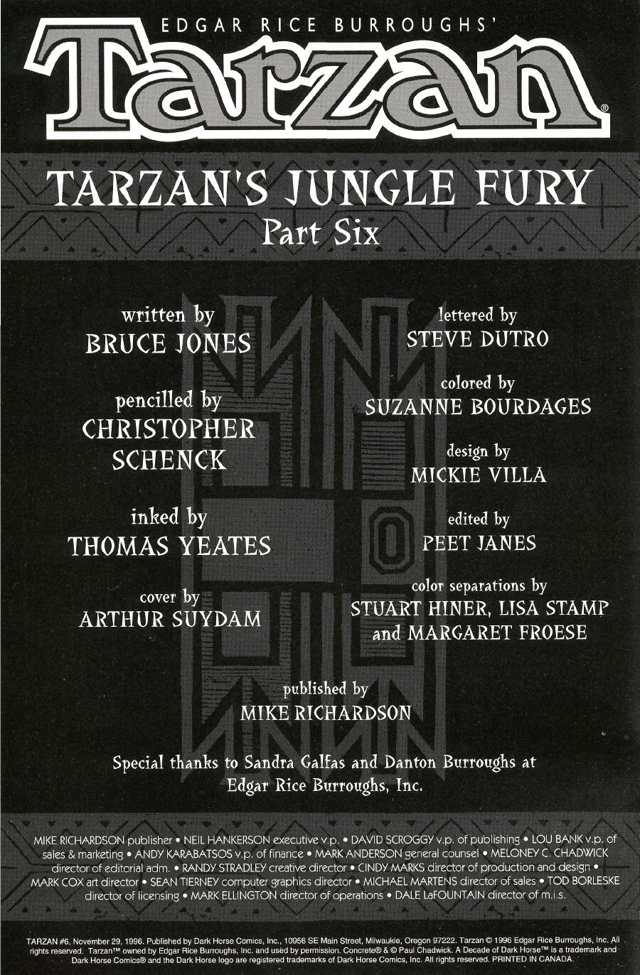 Read online Tarzan (1996) comic -  Issue #6 - 2