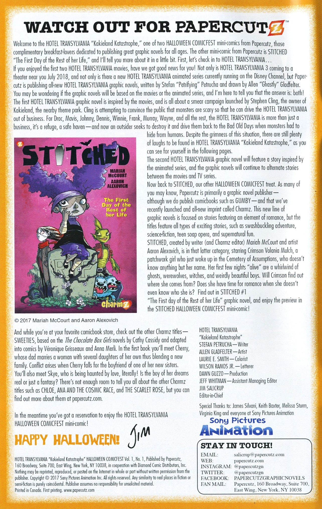 Read online Hotel Transylvania: Kakieland Katastrophe - Halloween ComicFest comic -  Issue # Full - 2