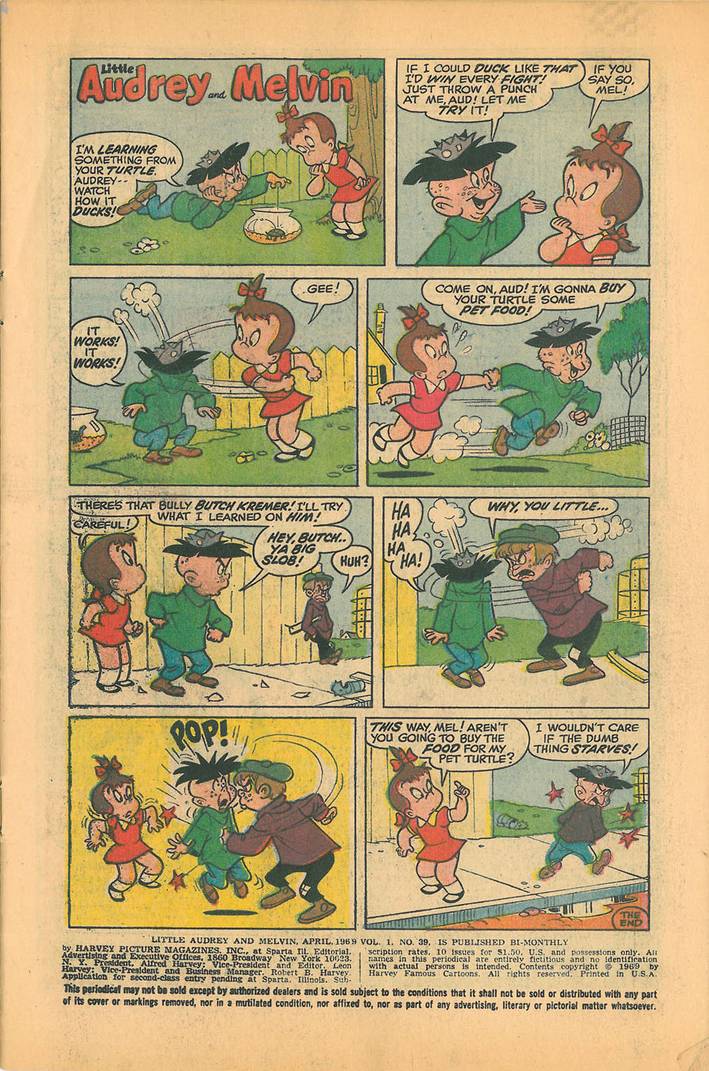 Read online Little Audrey And Melvin comic -  Issue #39 - 3