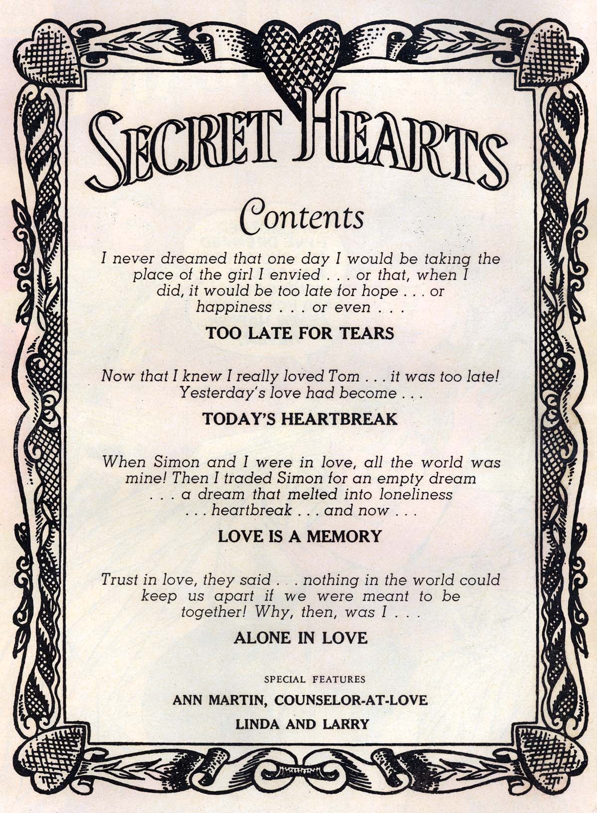 Read online Secret Hearts comic -  Issue #43 - 2