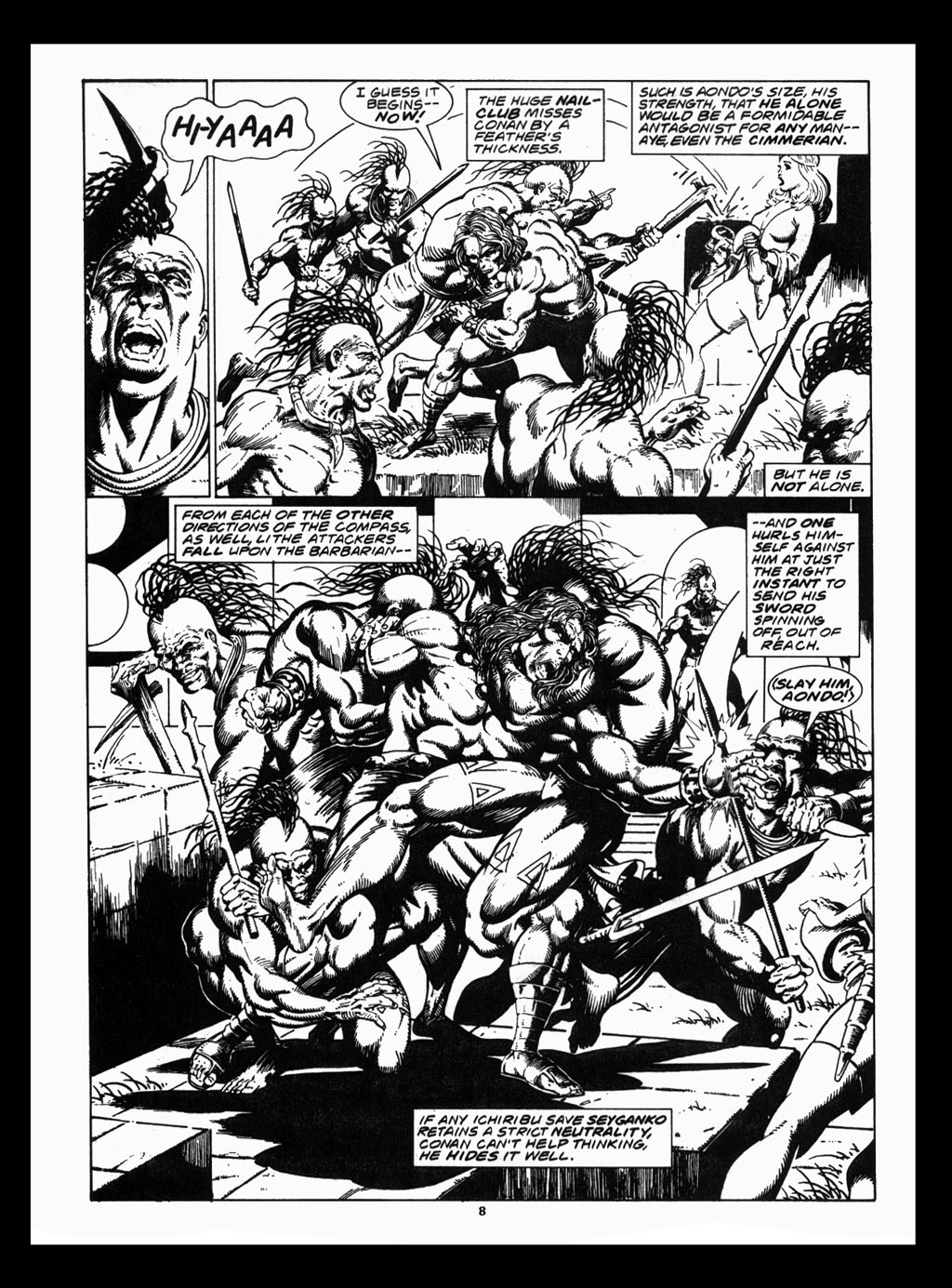 Read online The Savage Sword Of Conan comic -  Issue #212 - 10