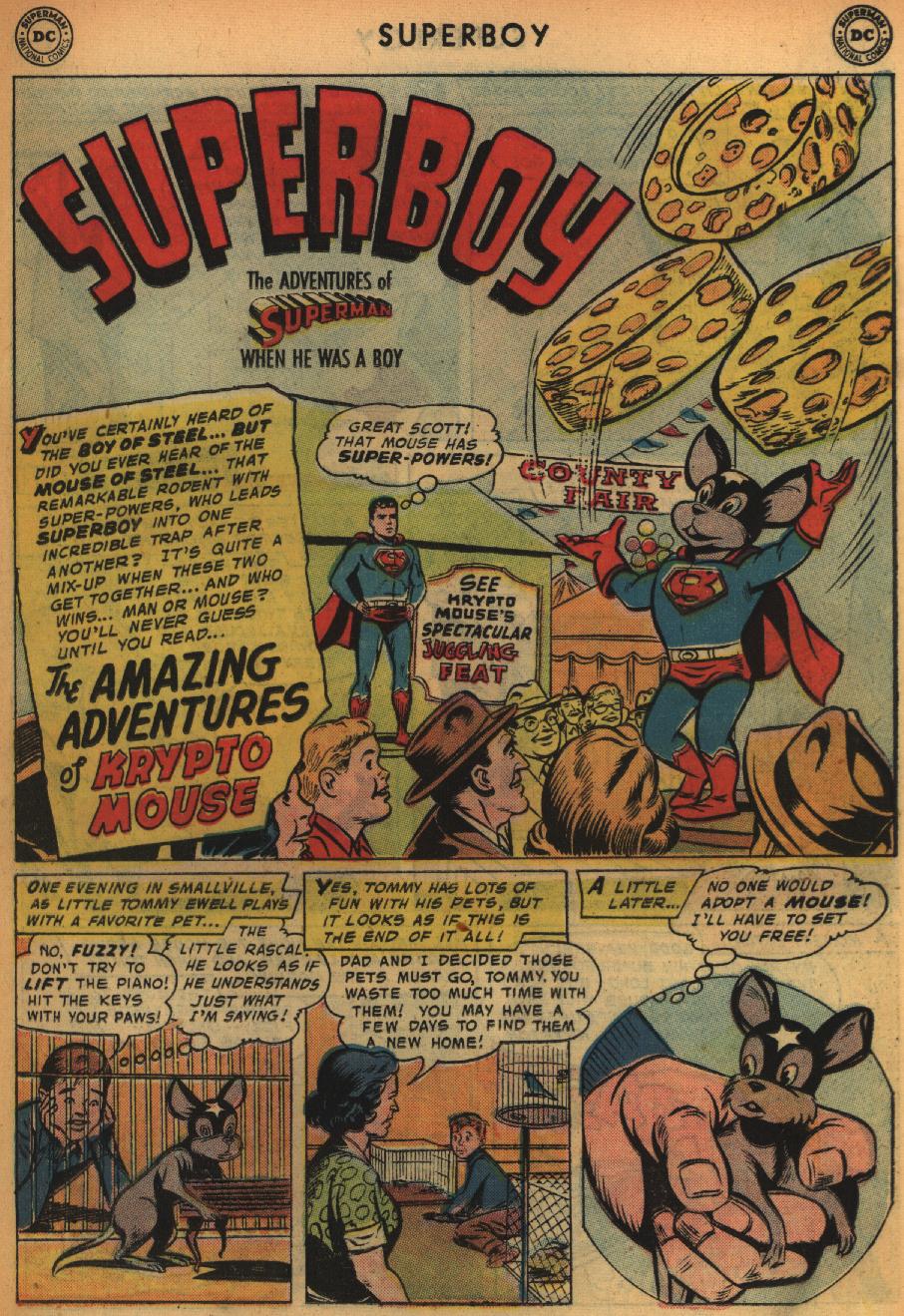 Read online Superboy (1949) comic -  Issue #65 - 21