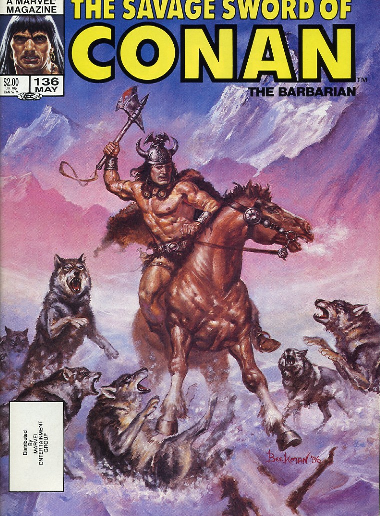 Read online The Savage Sword Of Conan comic -  Issue #136 - 1