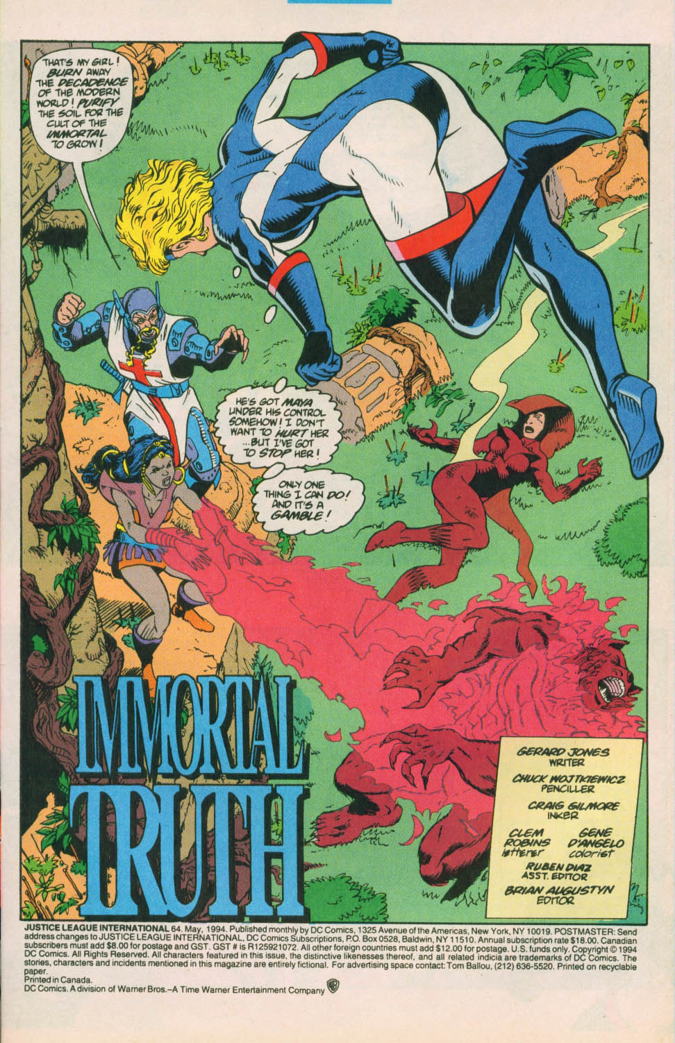 Read online Justice League International (1993) comic -  Issue #64 - 2