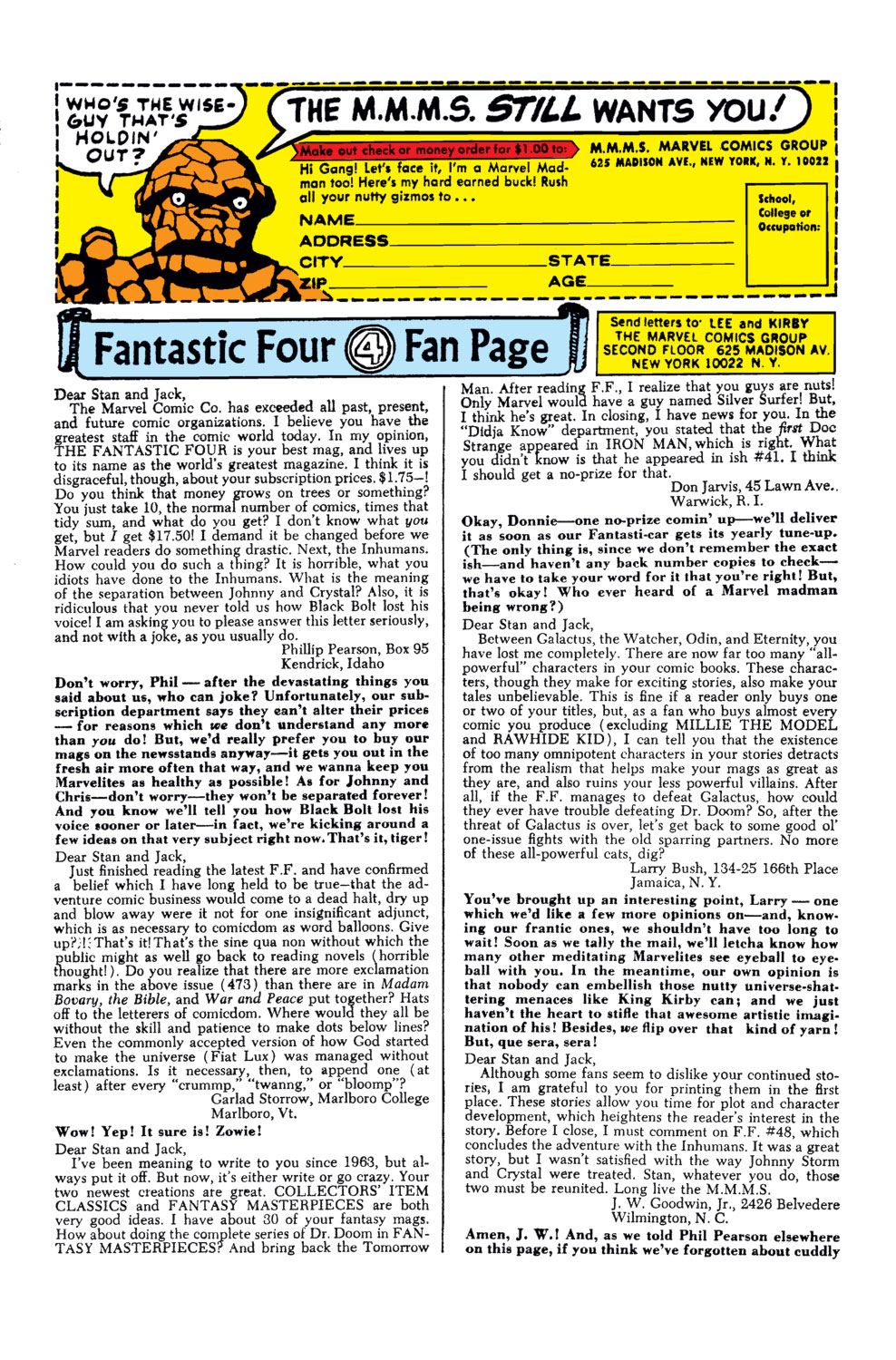 Read online Fantastic Four (1961) comic -  Issue #52 - 22