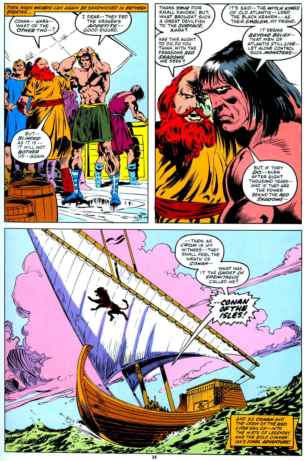 Read online Marvel Graphic Novel comic -  Issue #42 - Conan of the Isles - 36