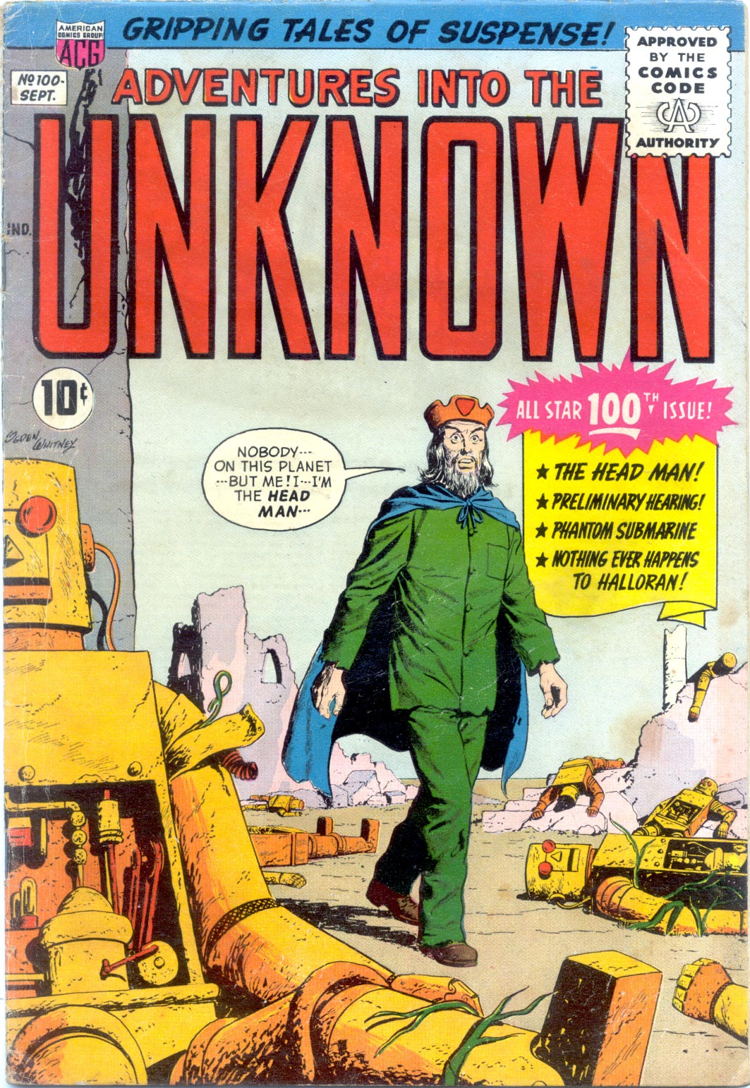 Read online Adventures Into The Unknown comic -  Issue #100 - 1