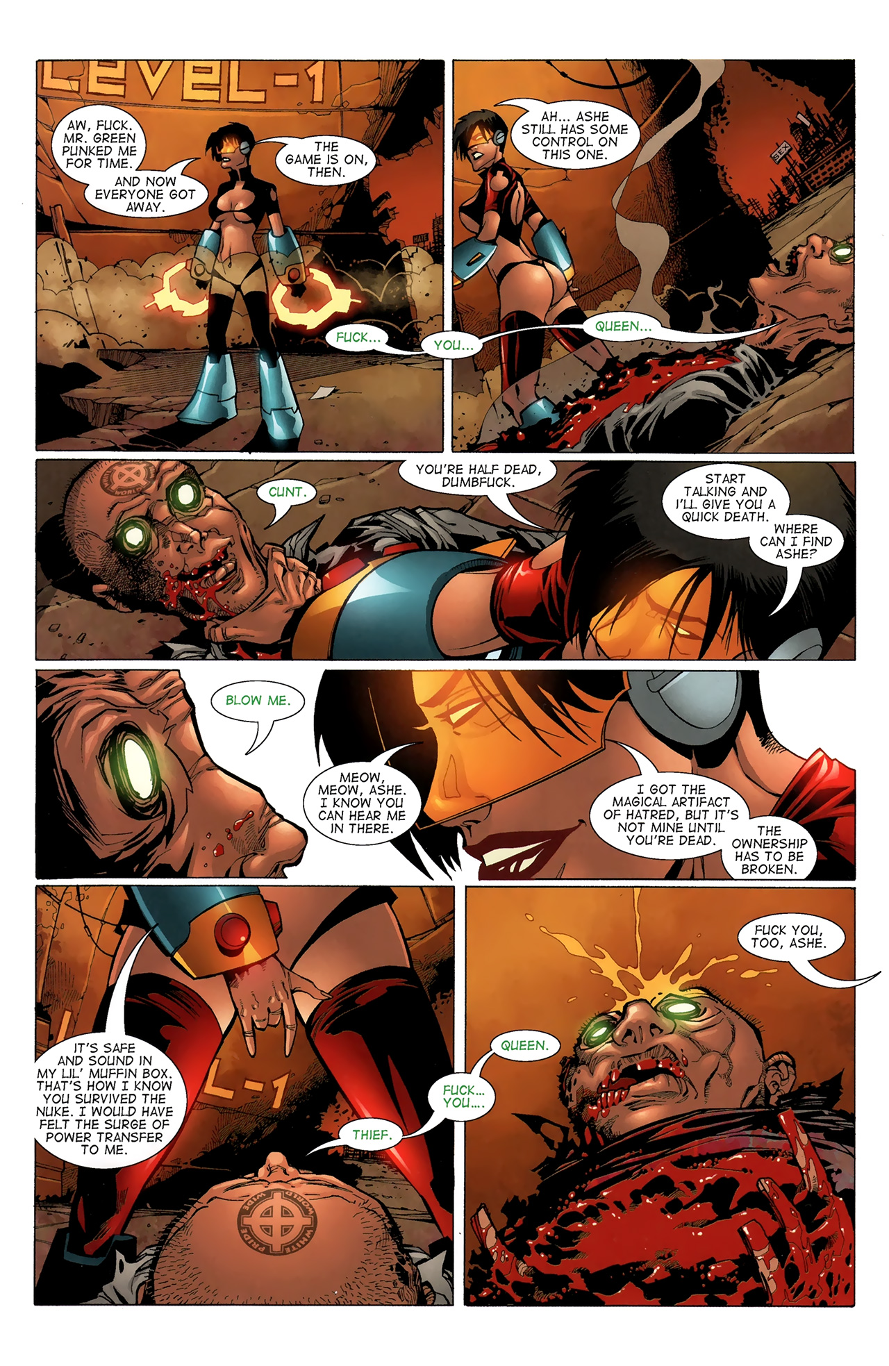 Read online Bomb Queen vs. Hack/Slash comic -  Issue # Full - 14