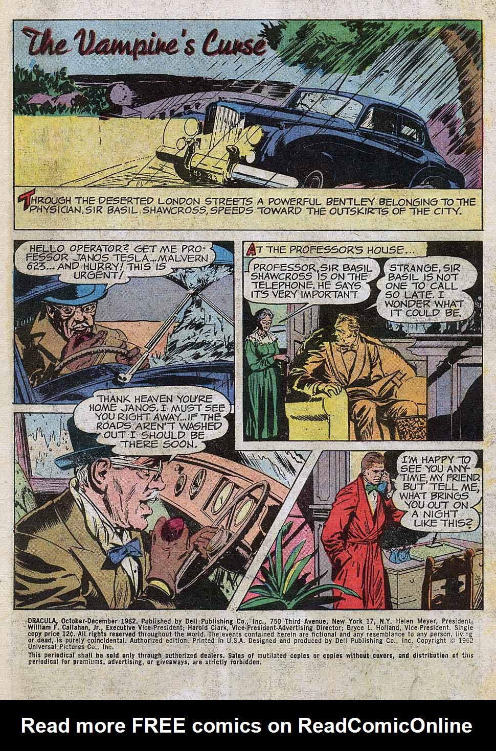 Read online Dracula (1962) comic -  Issue #1 - 3